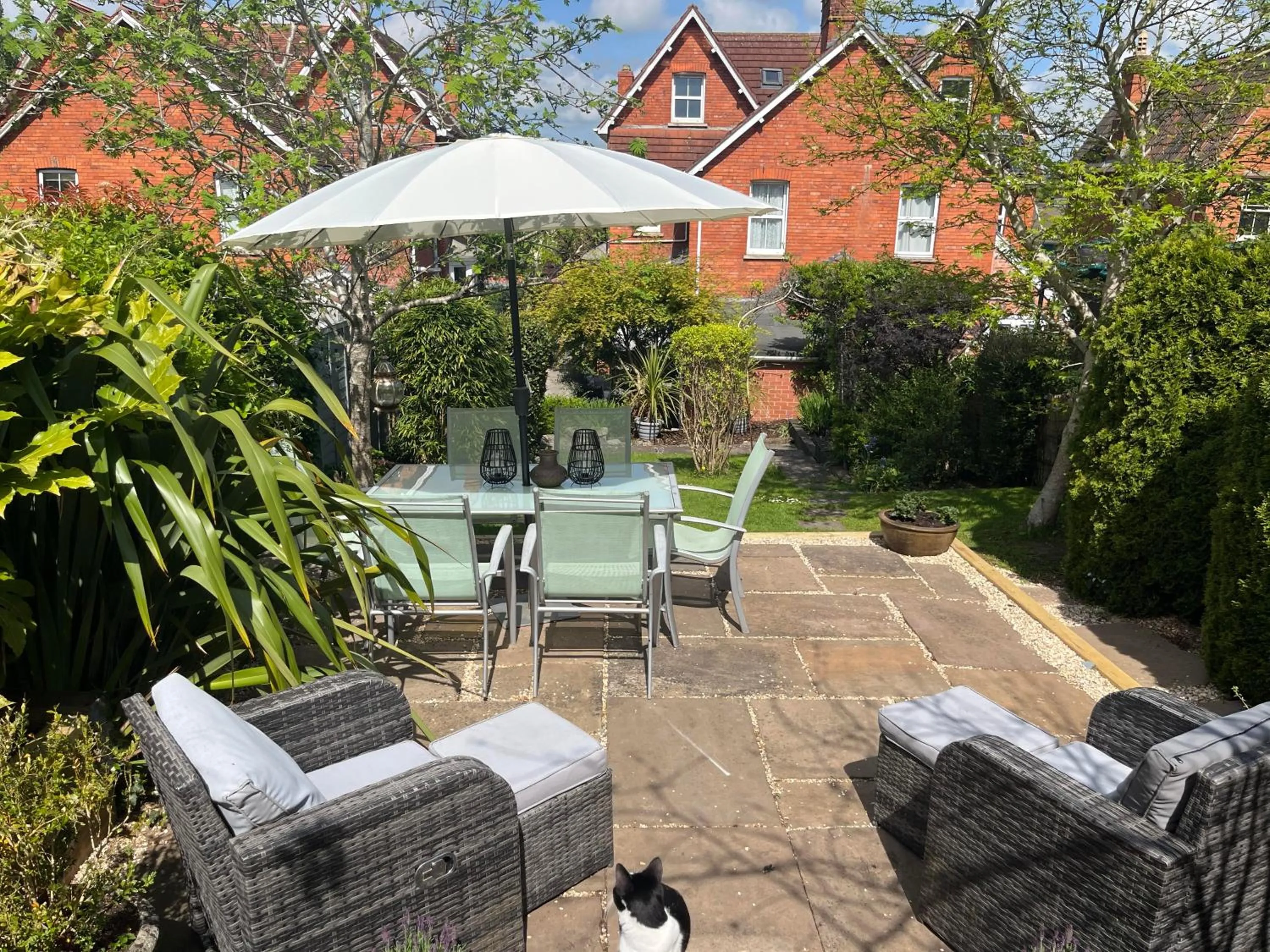 Garden in The Glastonbury Townhouse B&B