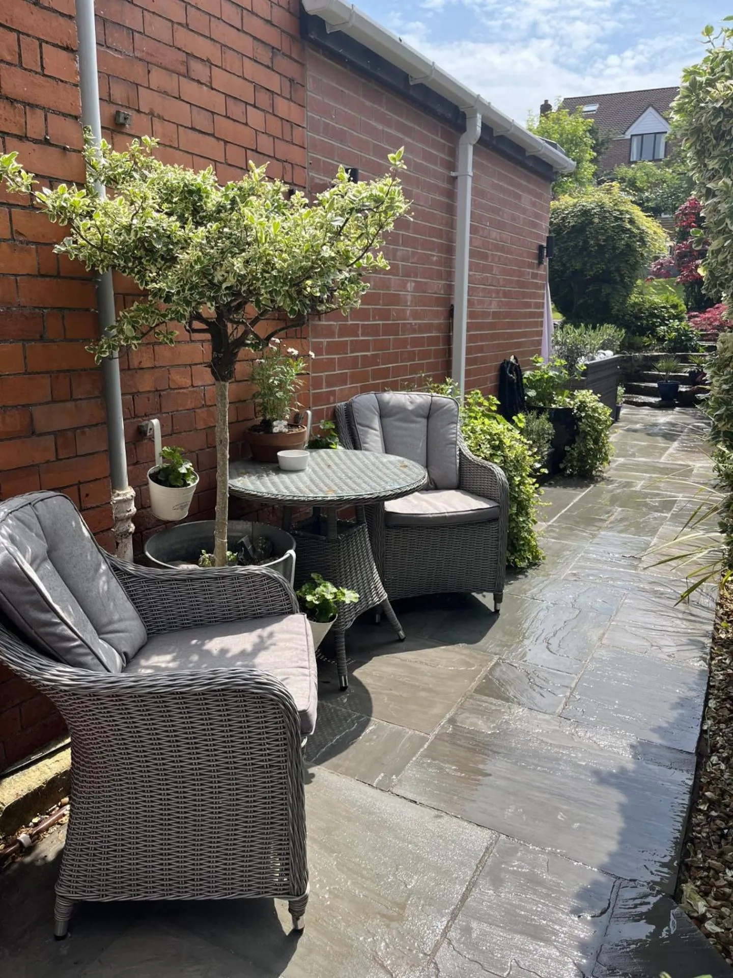 Garden in The Glastonbury Townhouse B&B