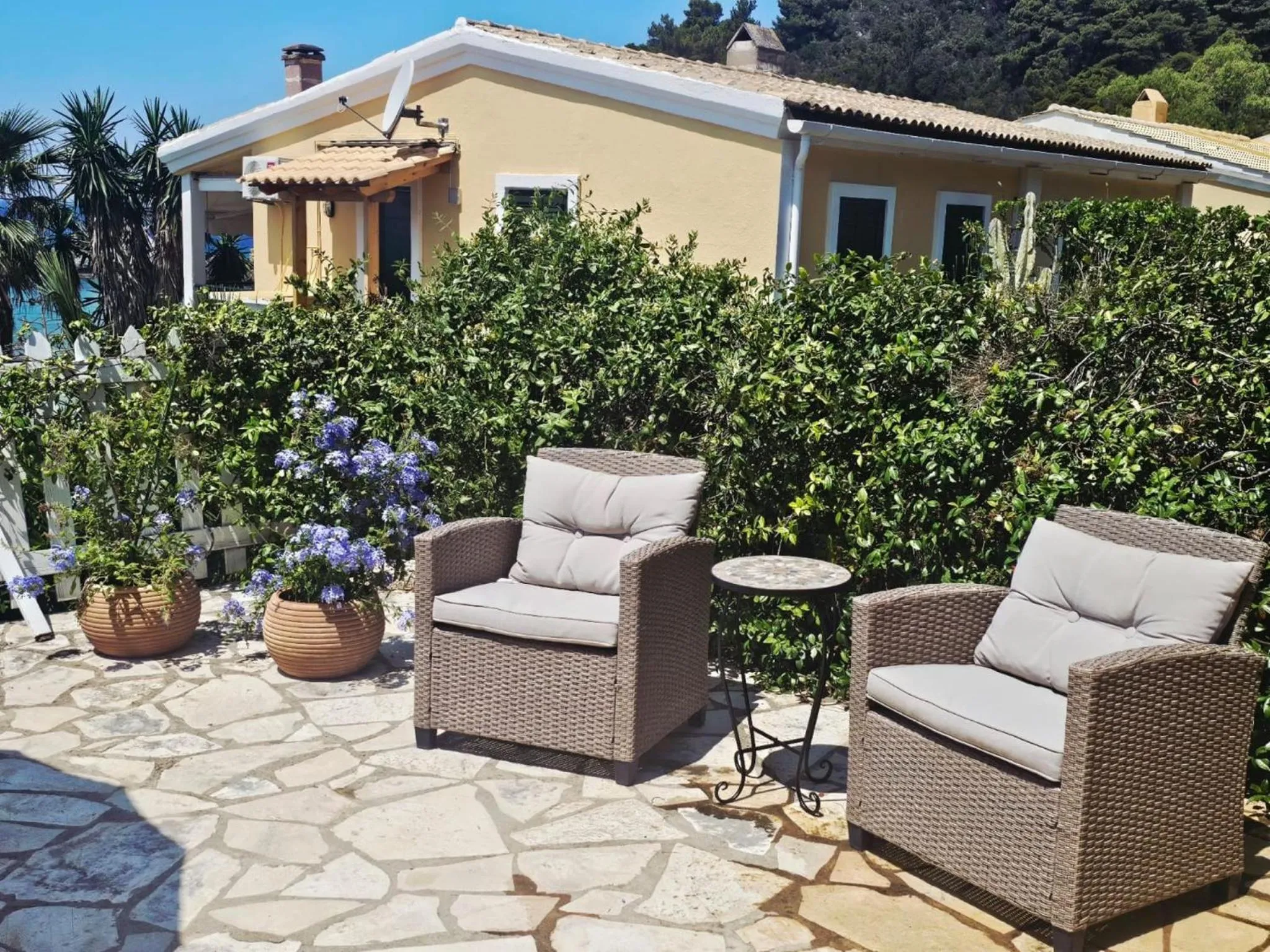 Patio in Corfu Glyfada Menigos Resort 22