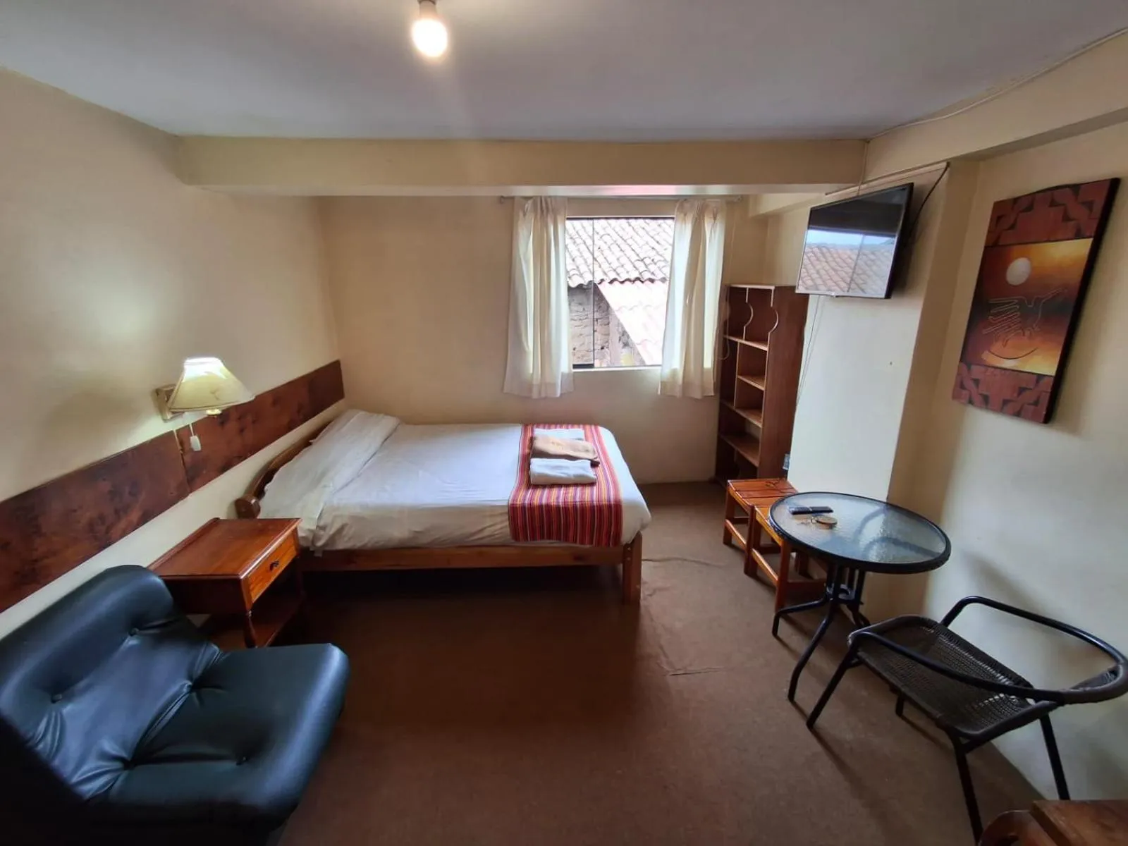 Bed in Andean Dreams Hotel