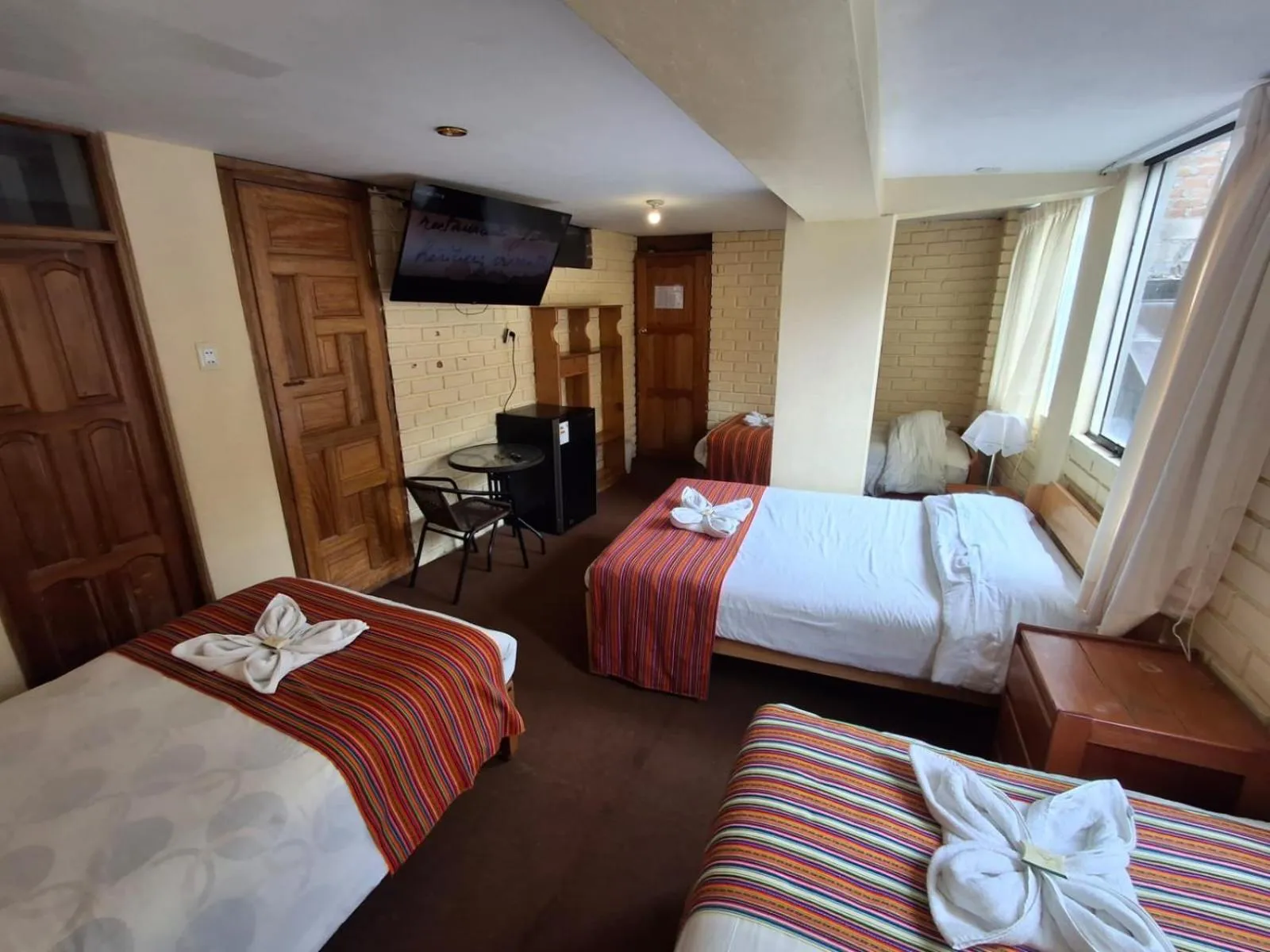 Bed in Andean Dreams Hotel