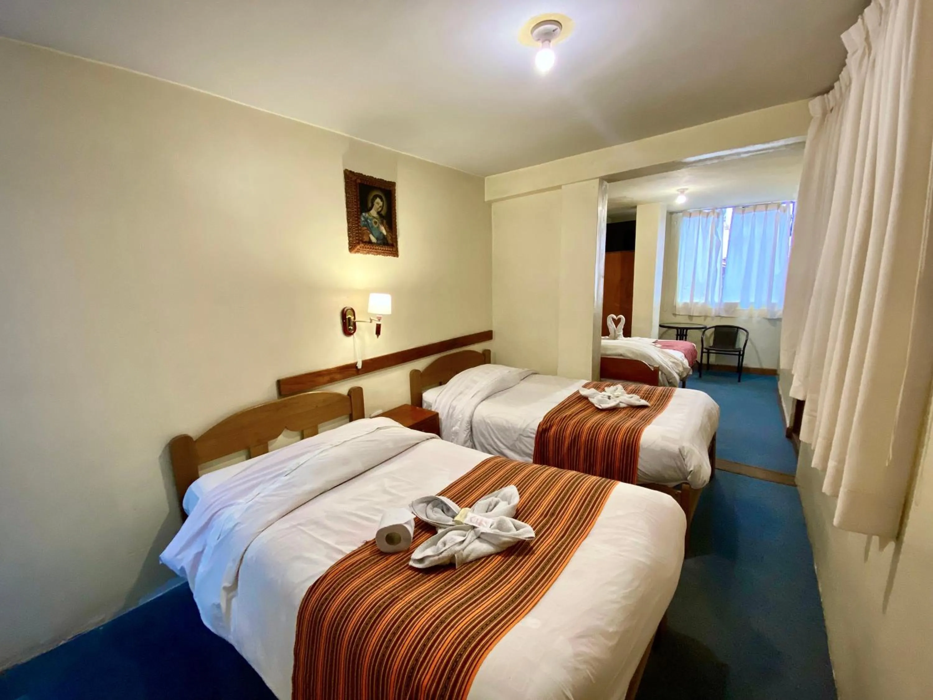 Bed in Andean Dreams Hotel