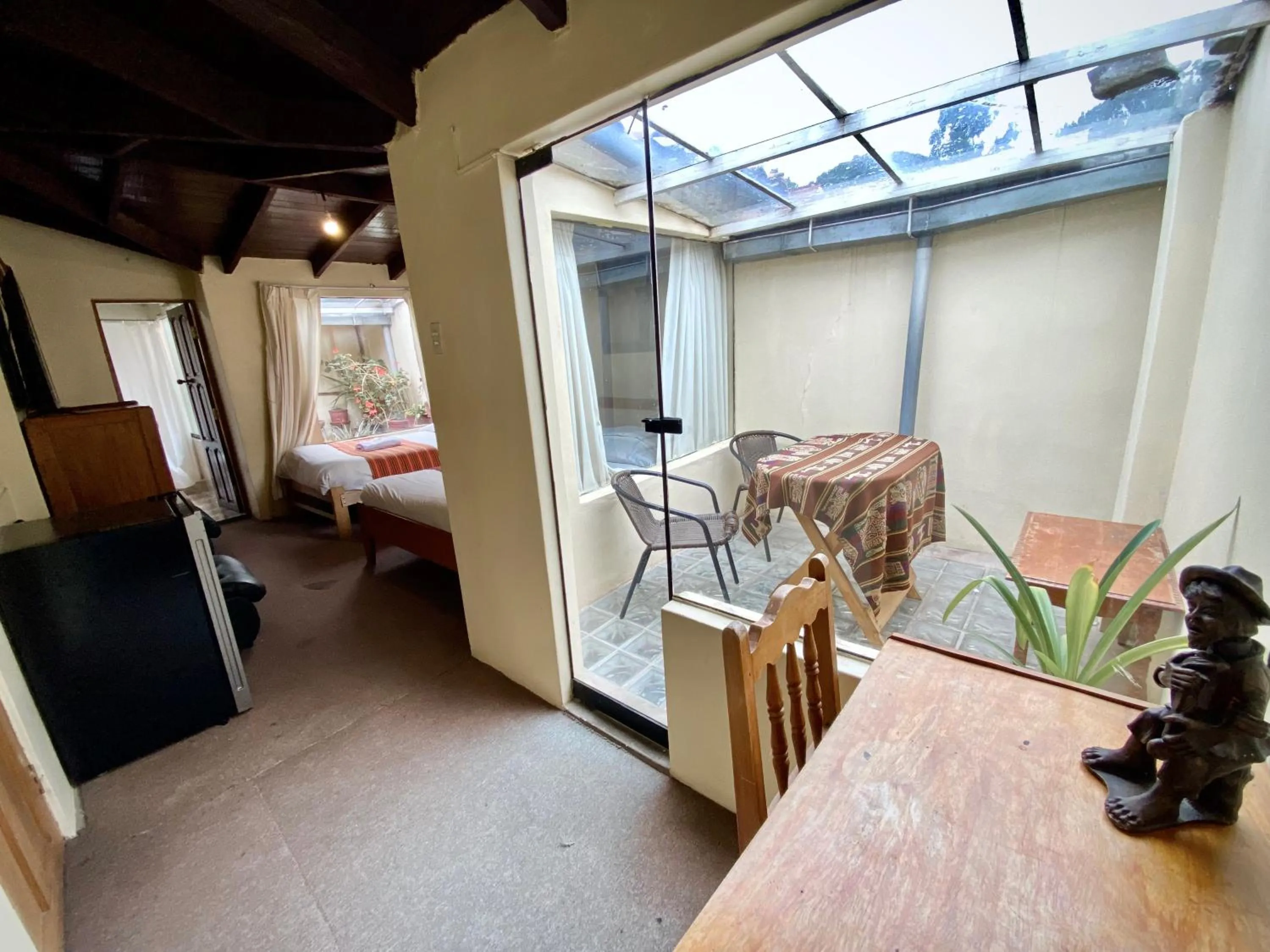 Bed in Andean Dreams Hotel