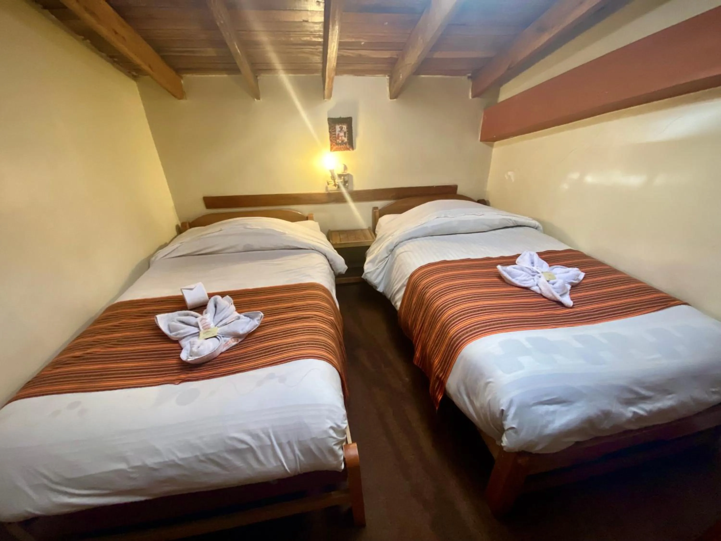 Bed in Andean Dreams Hotel