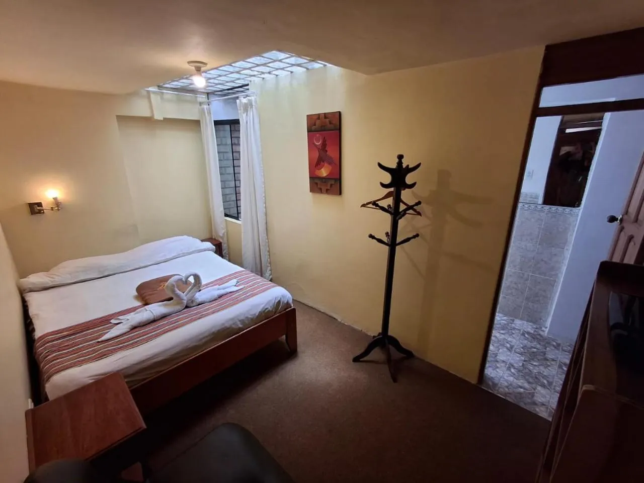 Bed in Andean Dreams Hotel