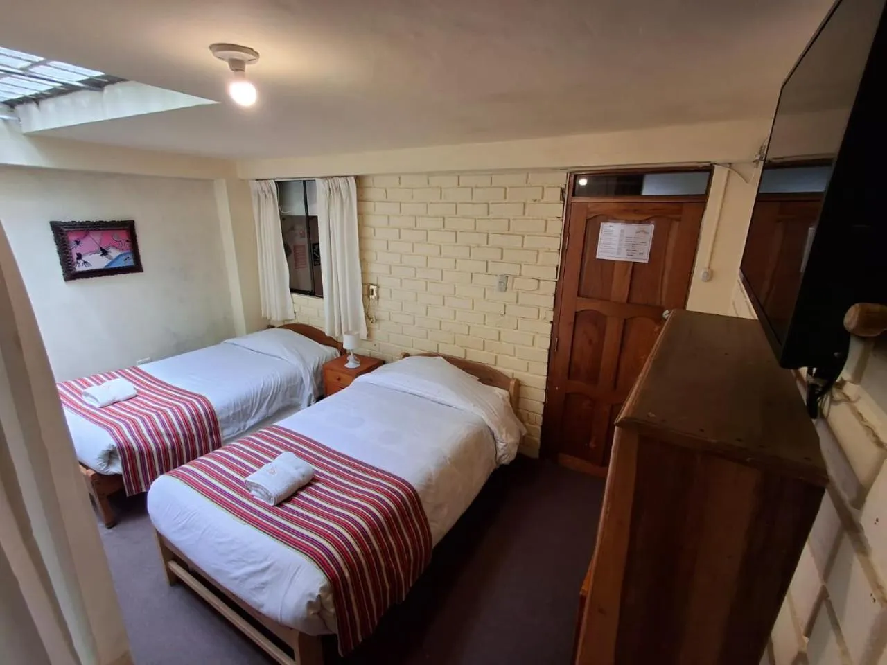 Bed in Andean Dreams Hotel