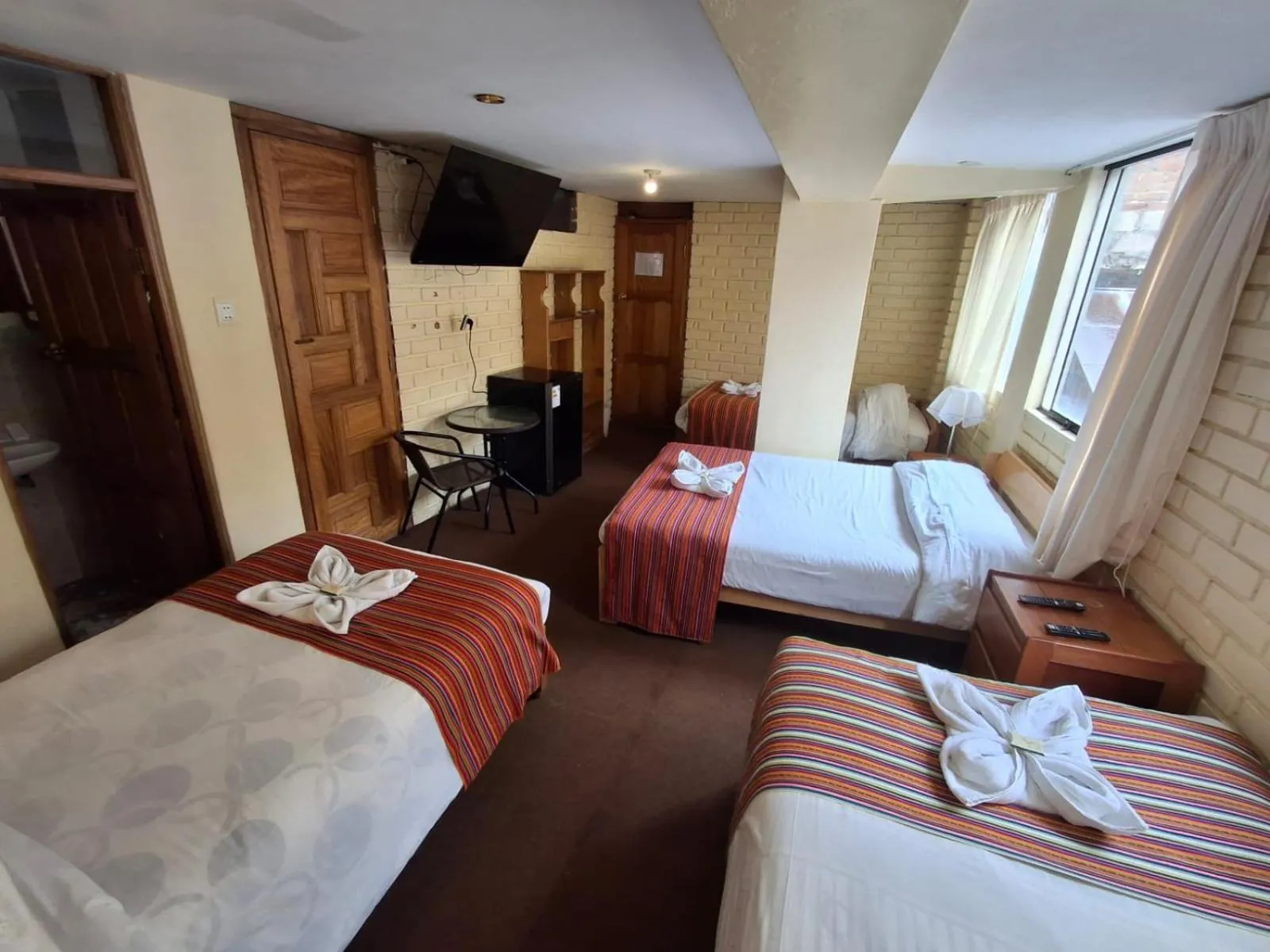 Bed in Andean Dreams Hotel