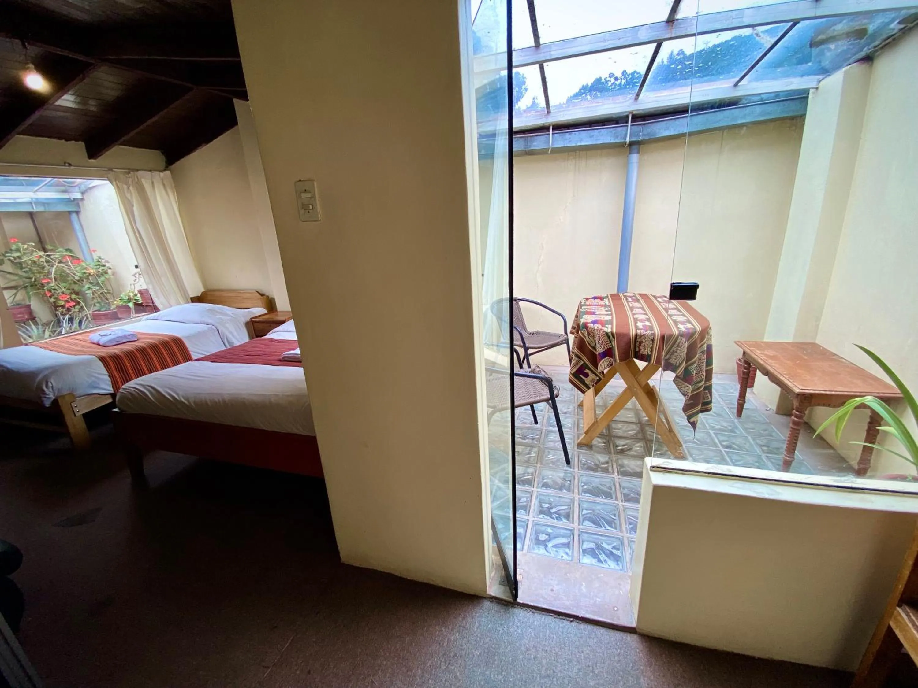 Bed in Andean Dreams Hotel