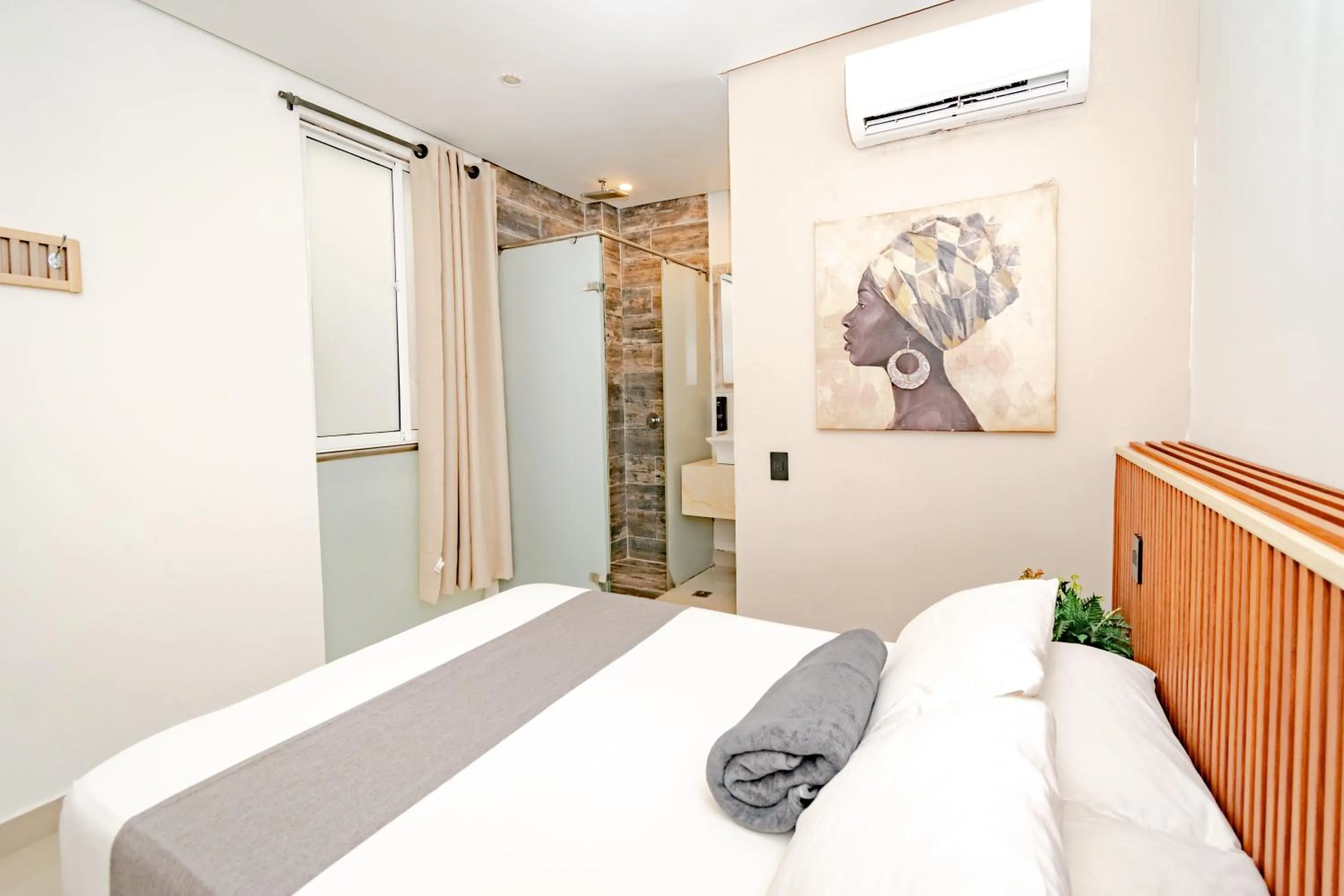 Bathroom, Bed in Casa Amanzi Cartagena by Bernalo Hotels
