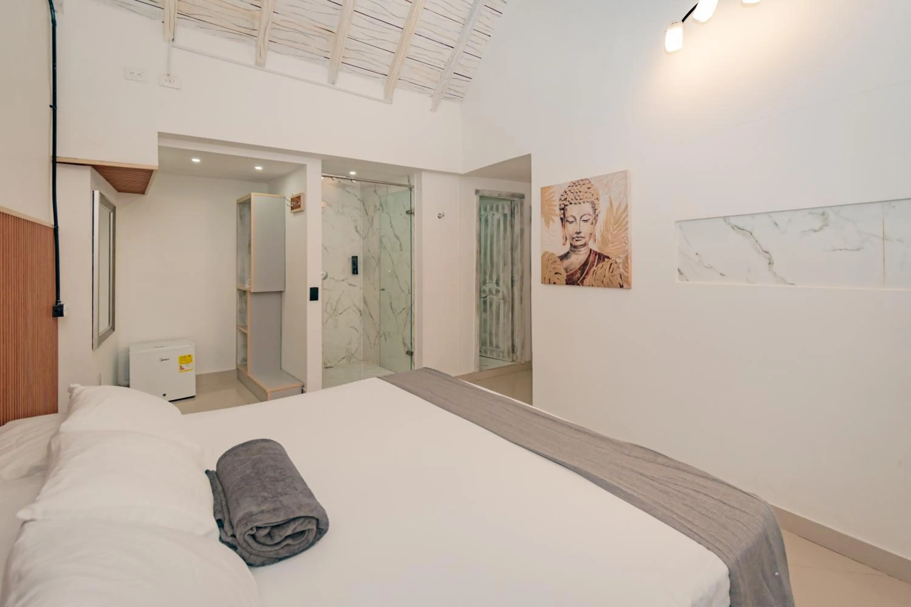 View (from property/room), Bed in Casa Amanzi Cartagena by Bernalo Hotels