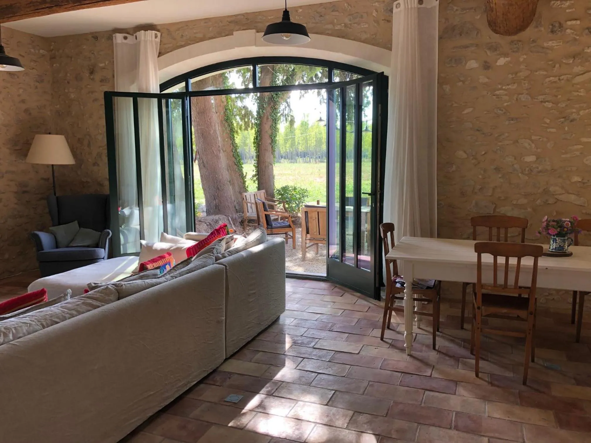 Living room in Le Mas de la Sorgue