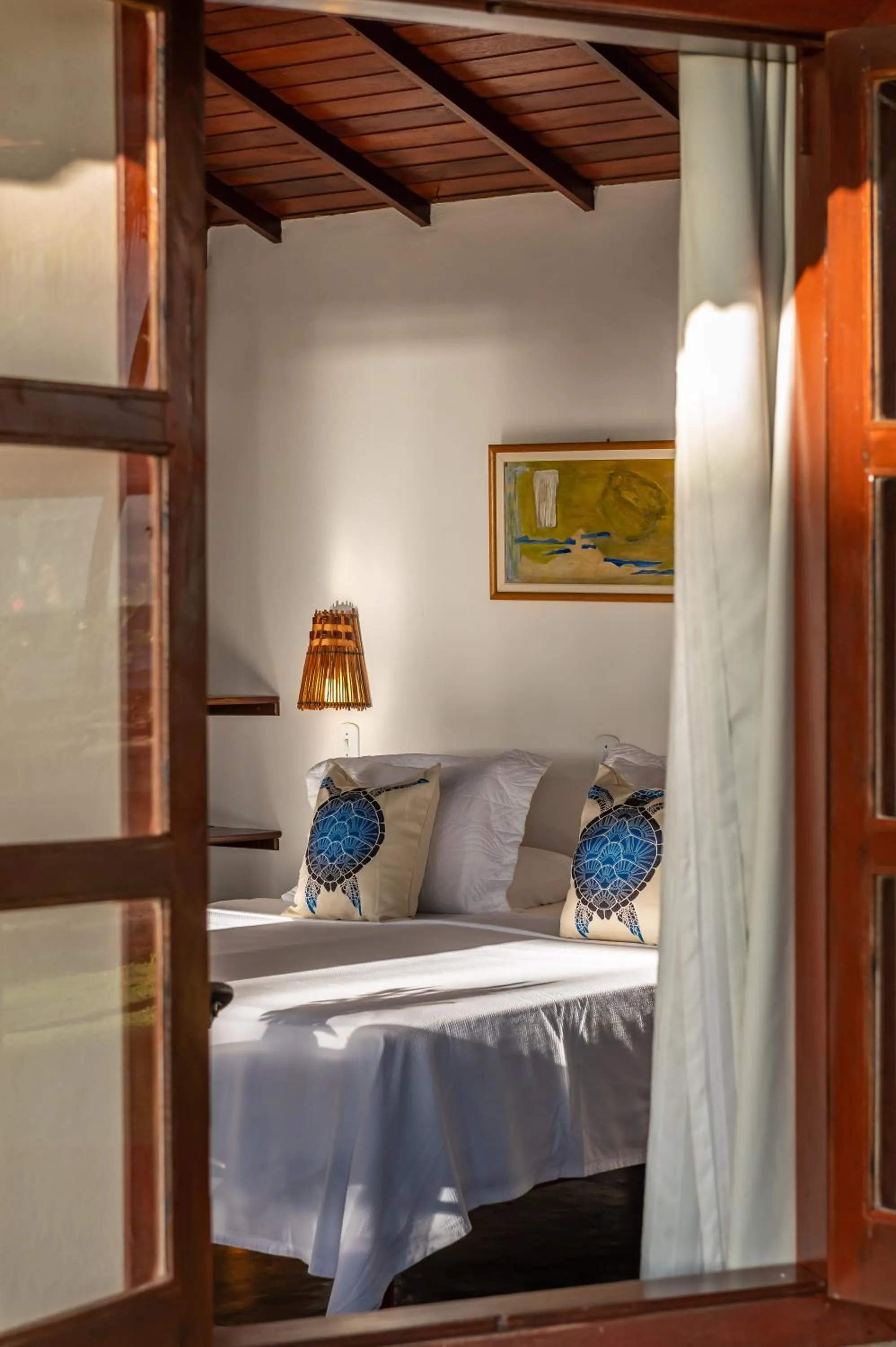 Bed in Pousada Lagoa do Cassange