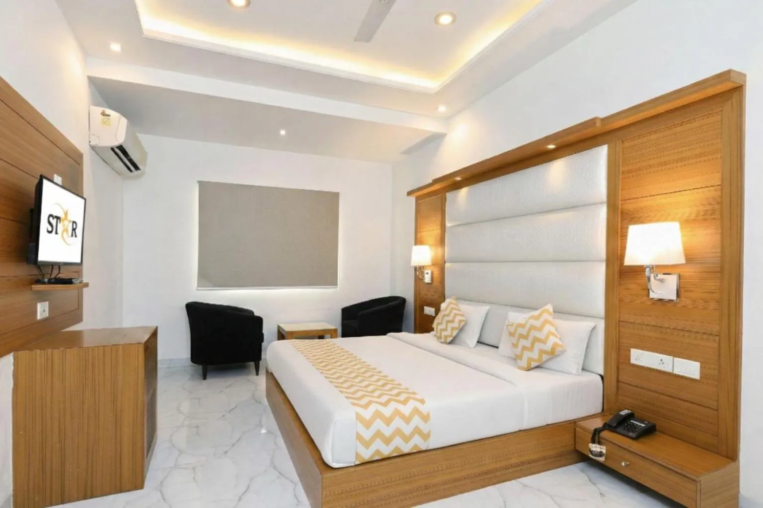 Bedroom, Bed in Hotel Star By Star Group- Near Delhi Airport