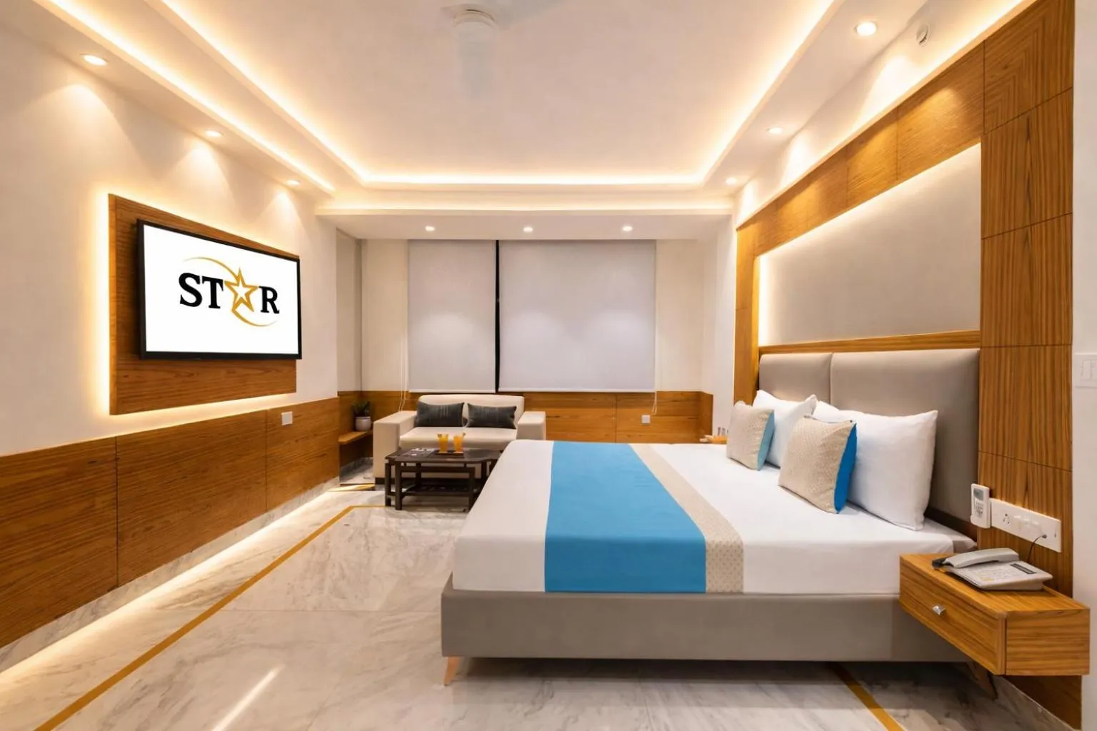 Bedroom, Bed in Hotel Star By Star Group- Near Delhi Airport