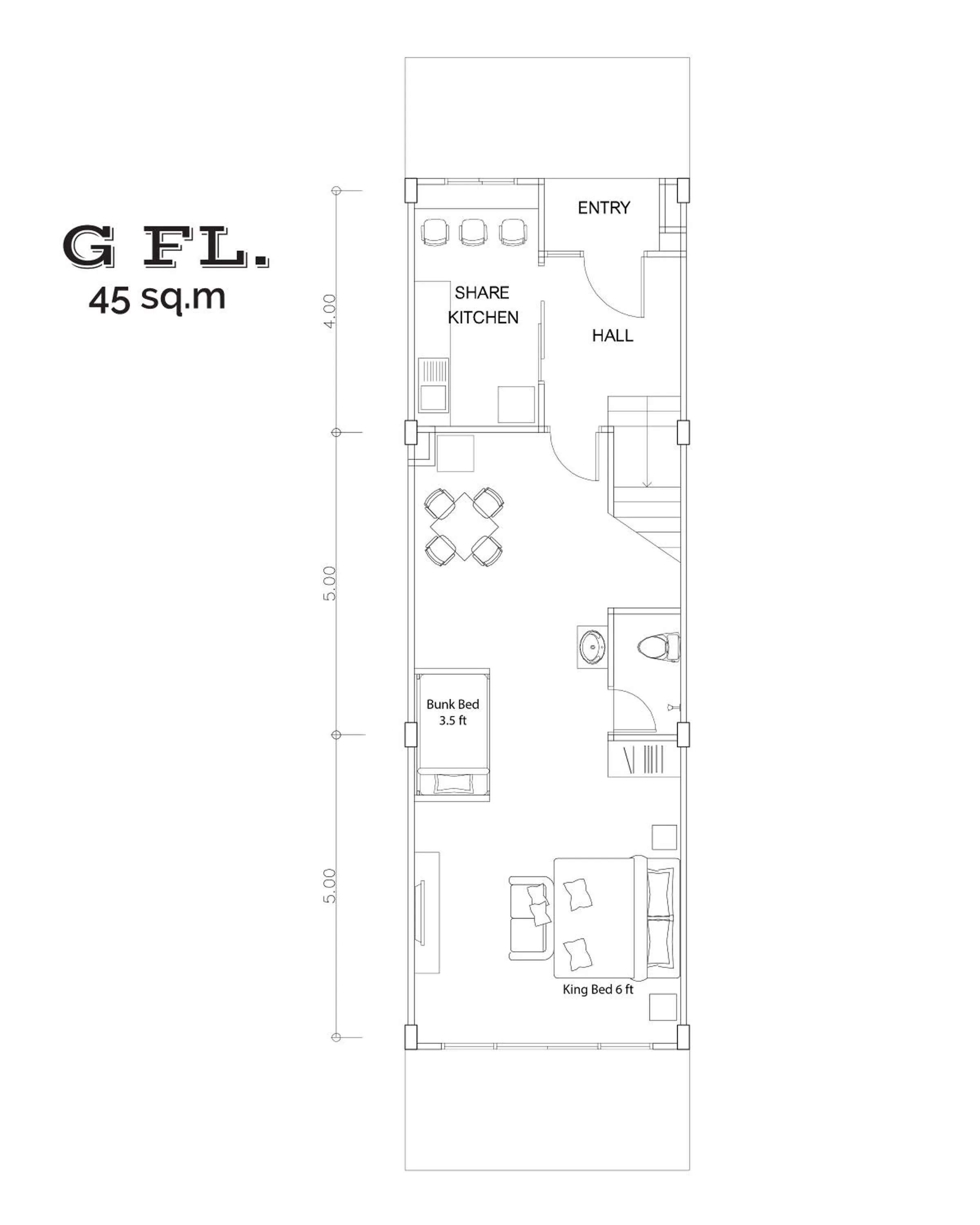 Floor plan in Loft Series by Pak-Up