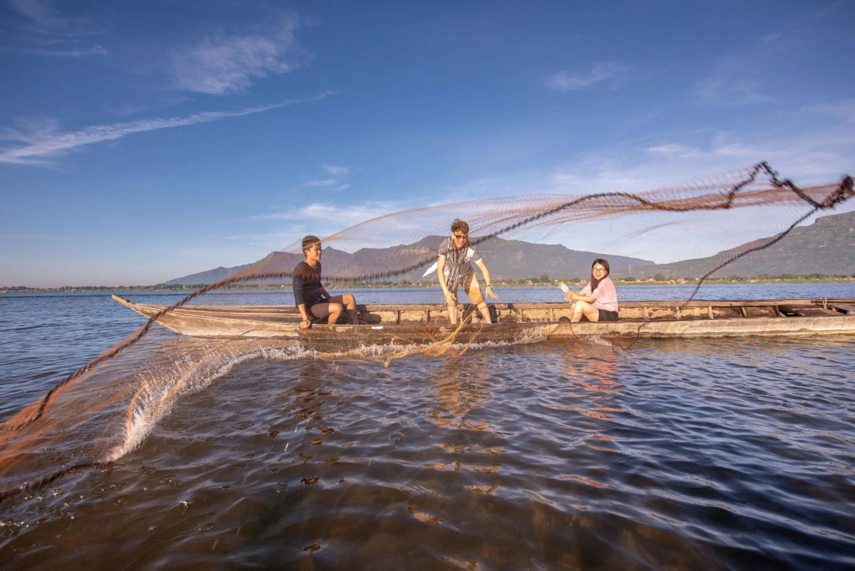 People in La Folie Lodge