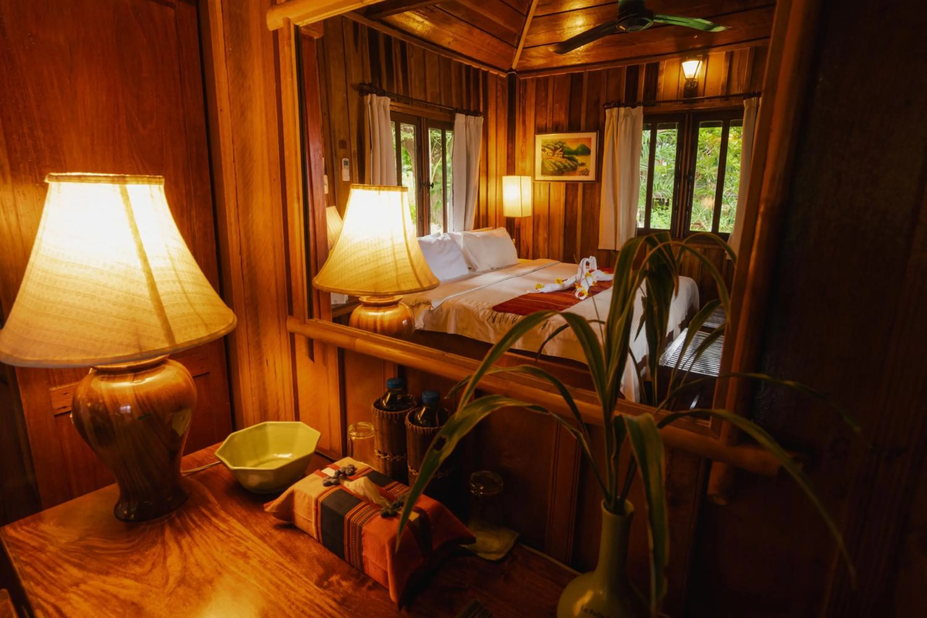 Seating area in La Folie Lodge