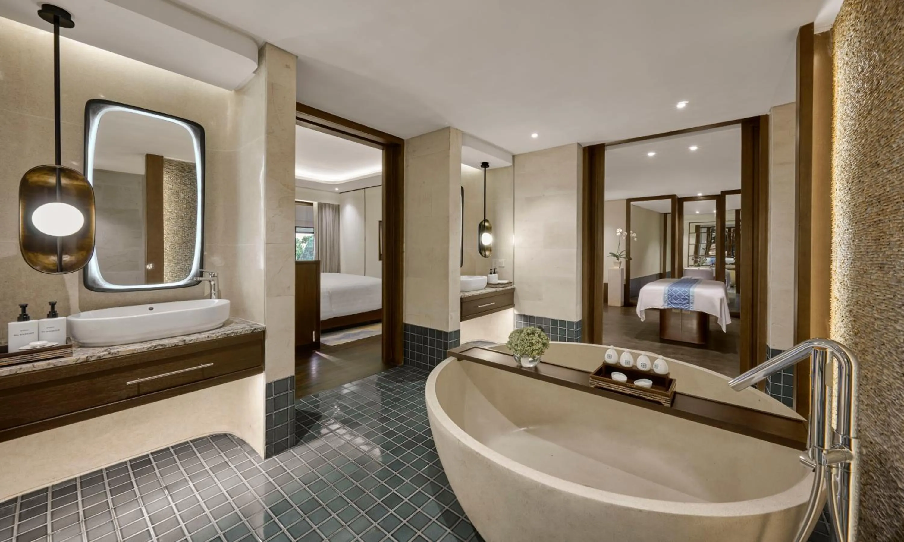 Bathroom, Bed in InterContinental Bali Sanur Resort by IHG