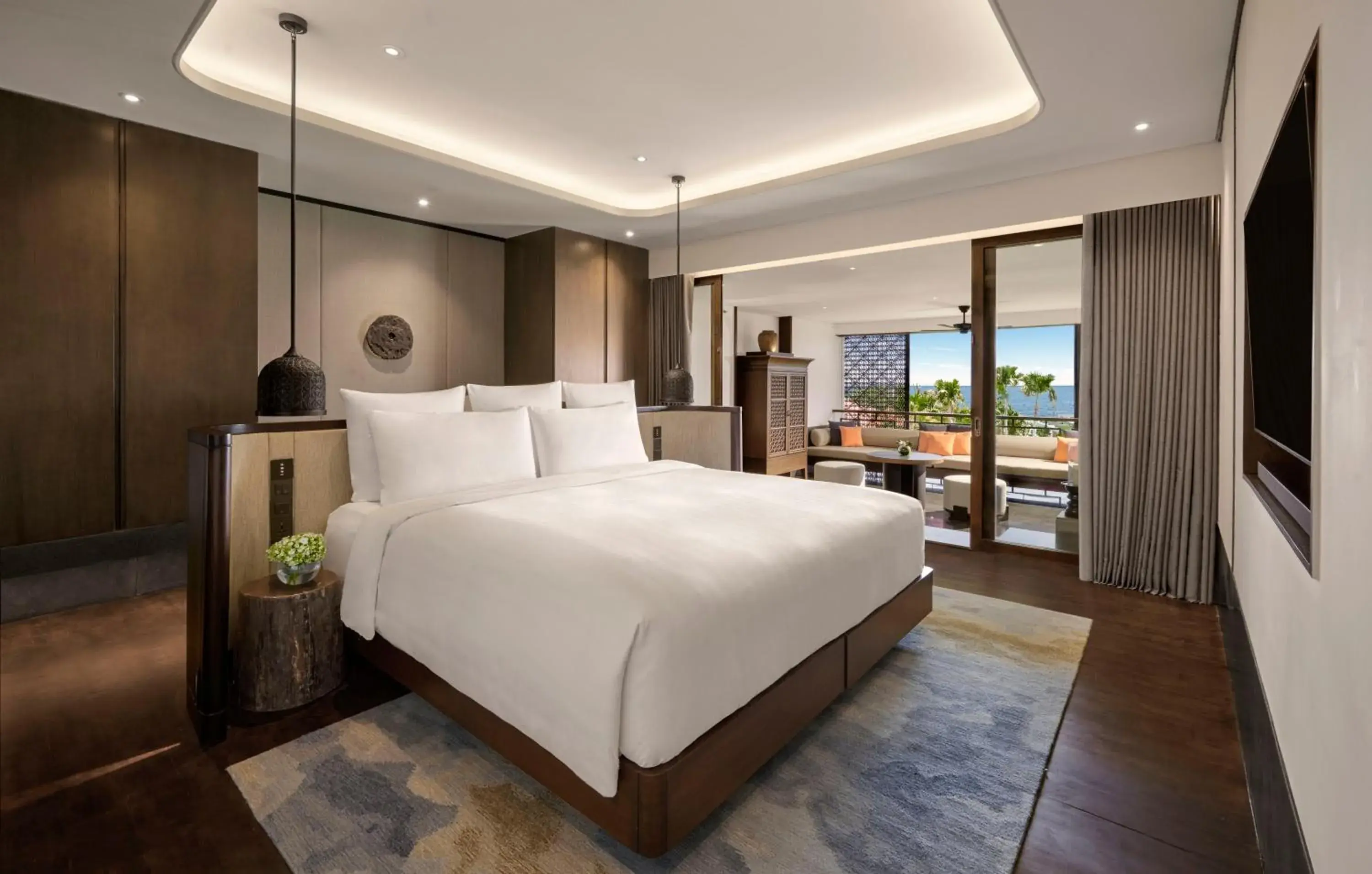 Bed in InterContinental Bali Sanur Resort, an IHG Hotel