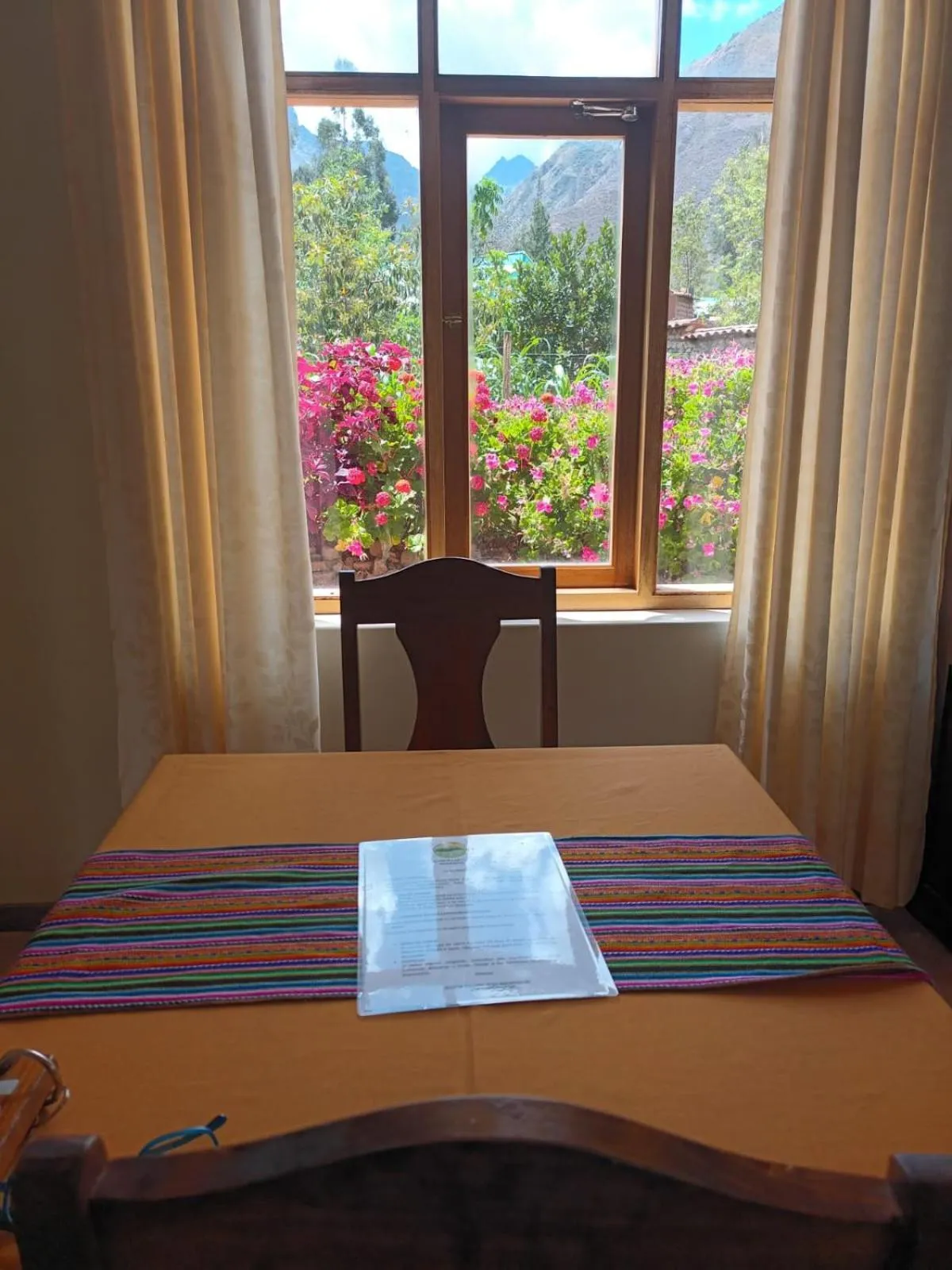 Seating area in Allin Illary Eco Hospedaje