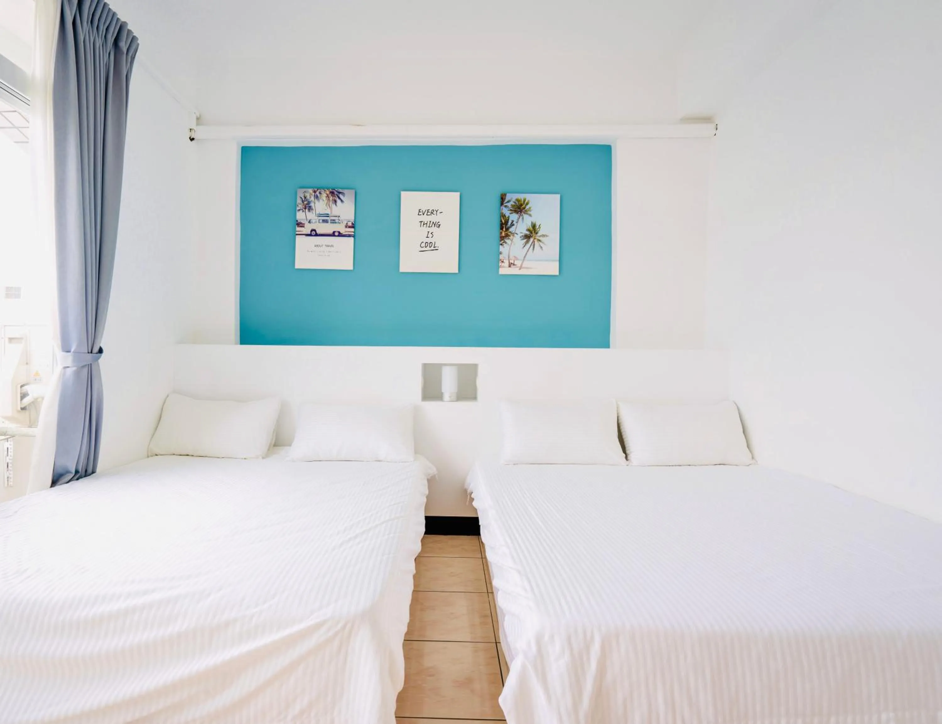 Decorative detail, Bed in Utopia Hostel