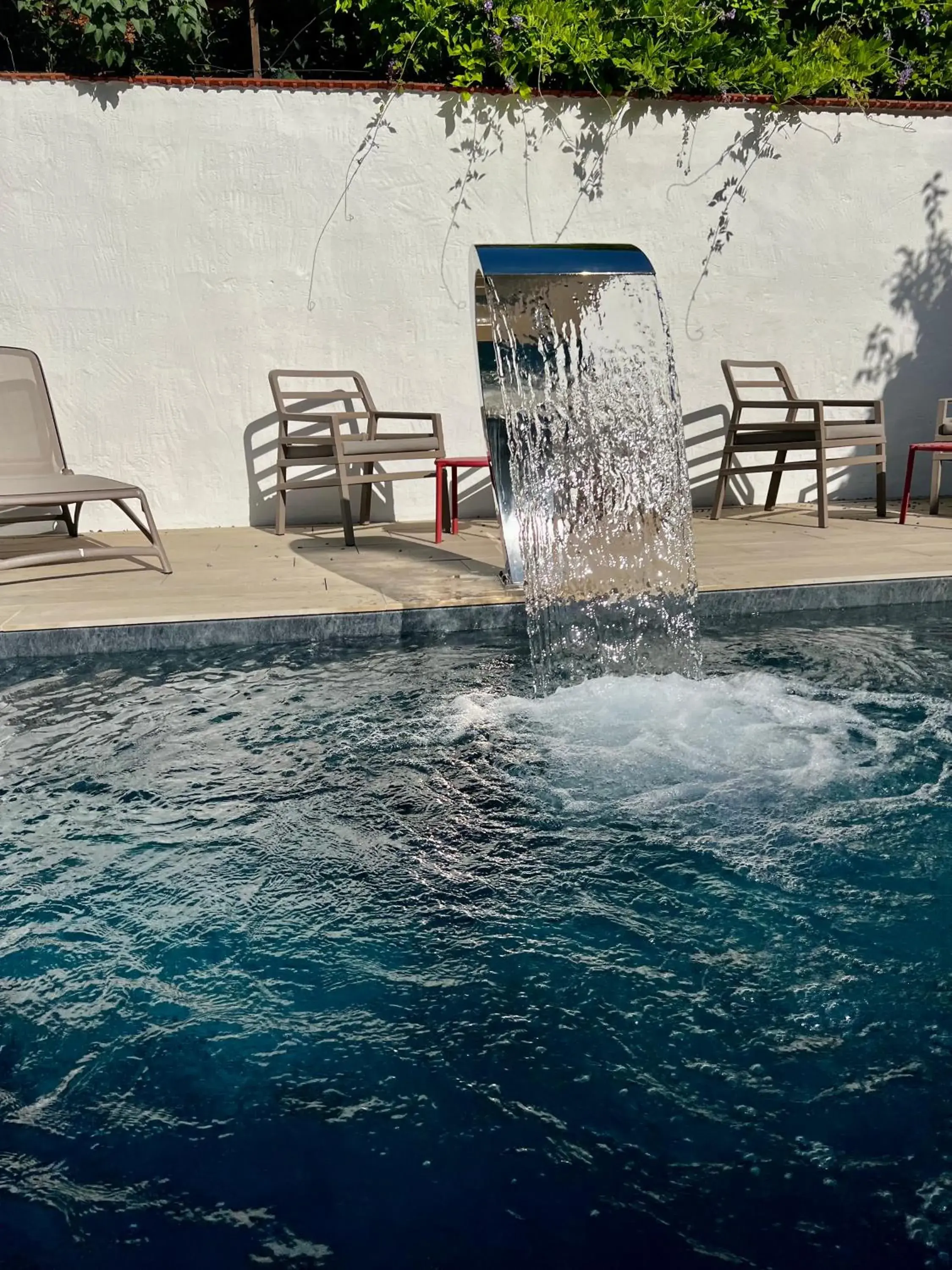 Swimming pool in Logis Hotel L'Ours de Mutzig Swimming pool in Logis Hotel L'Ours de Mutzig