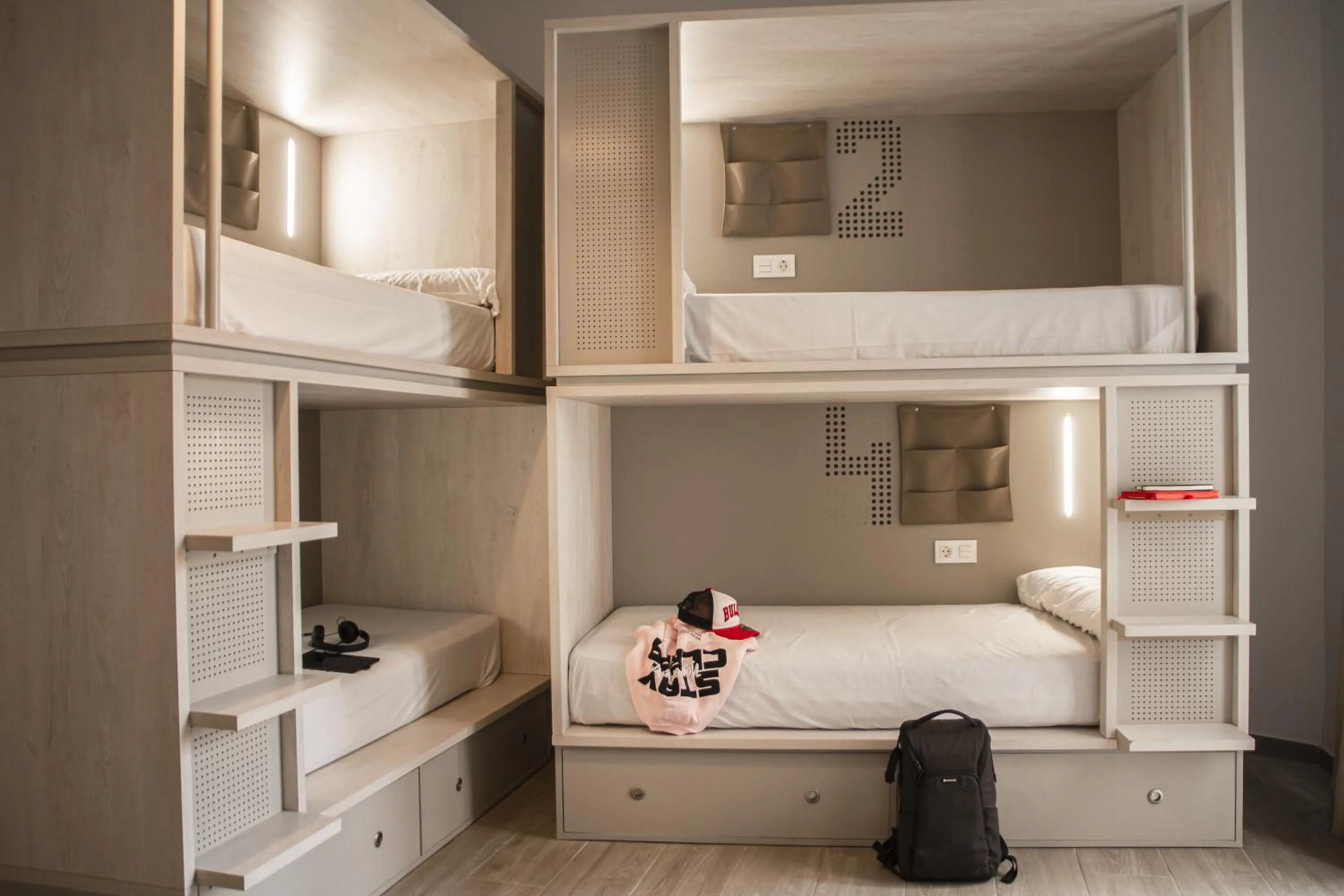 Bed in room00 Salvador Hostel