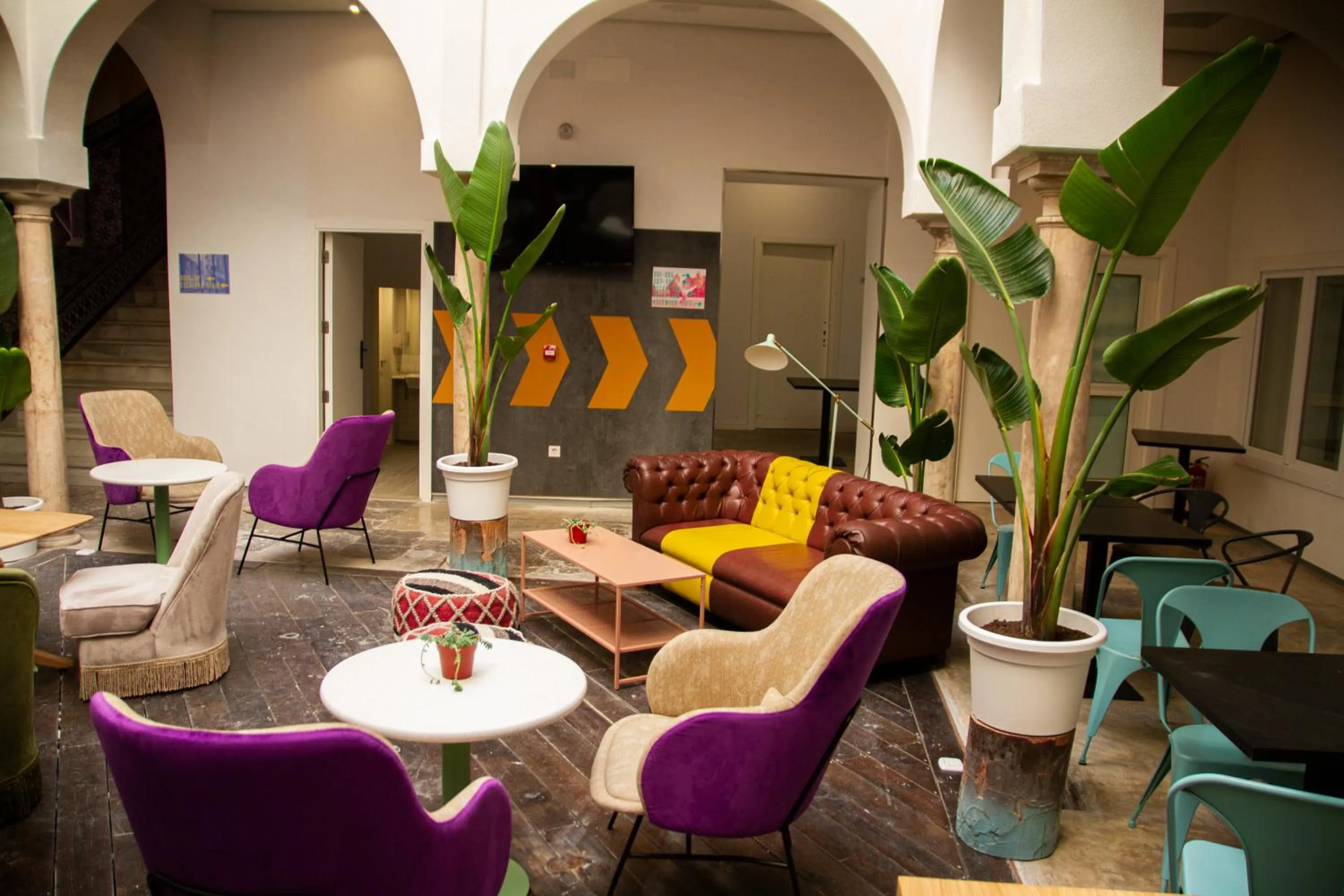 Living room in room00 Salvador Hostel