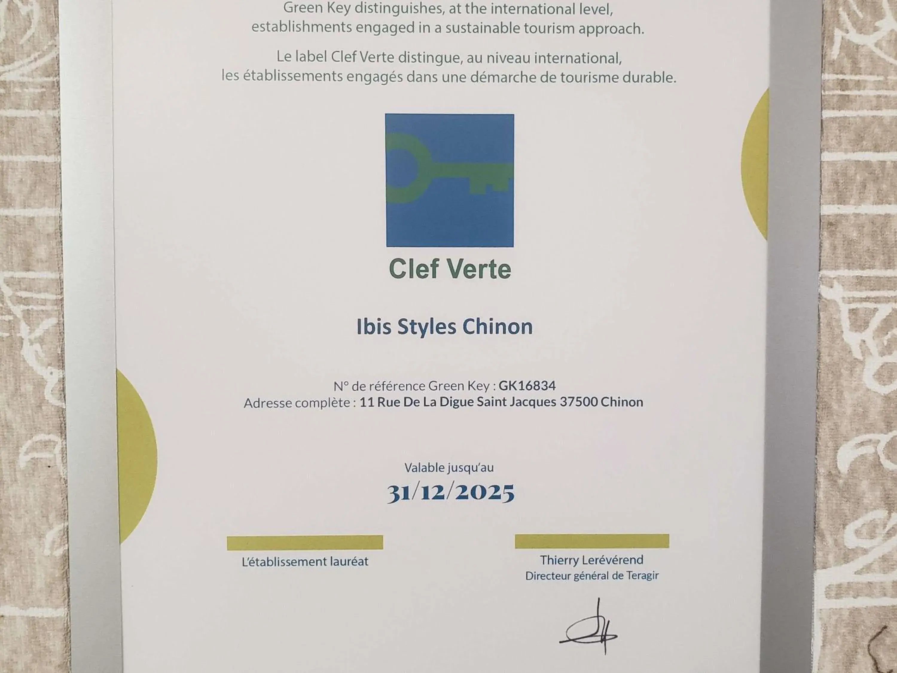 Property building in ibis Styles Chinon Property building in ibis Styles Chinon