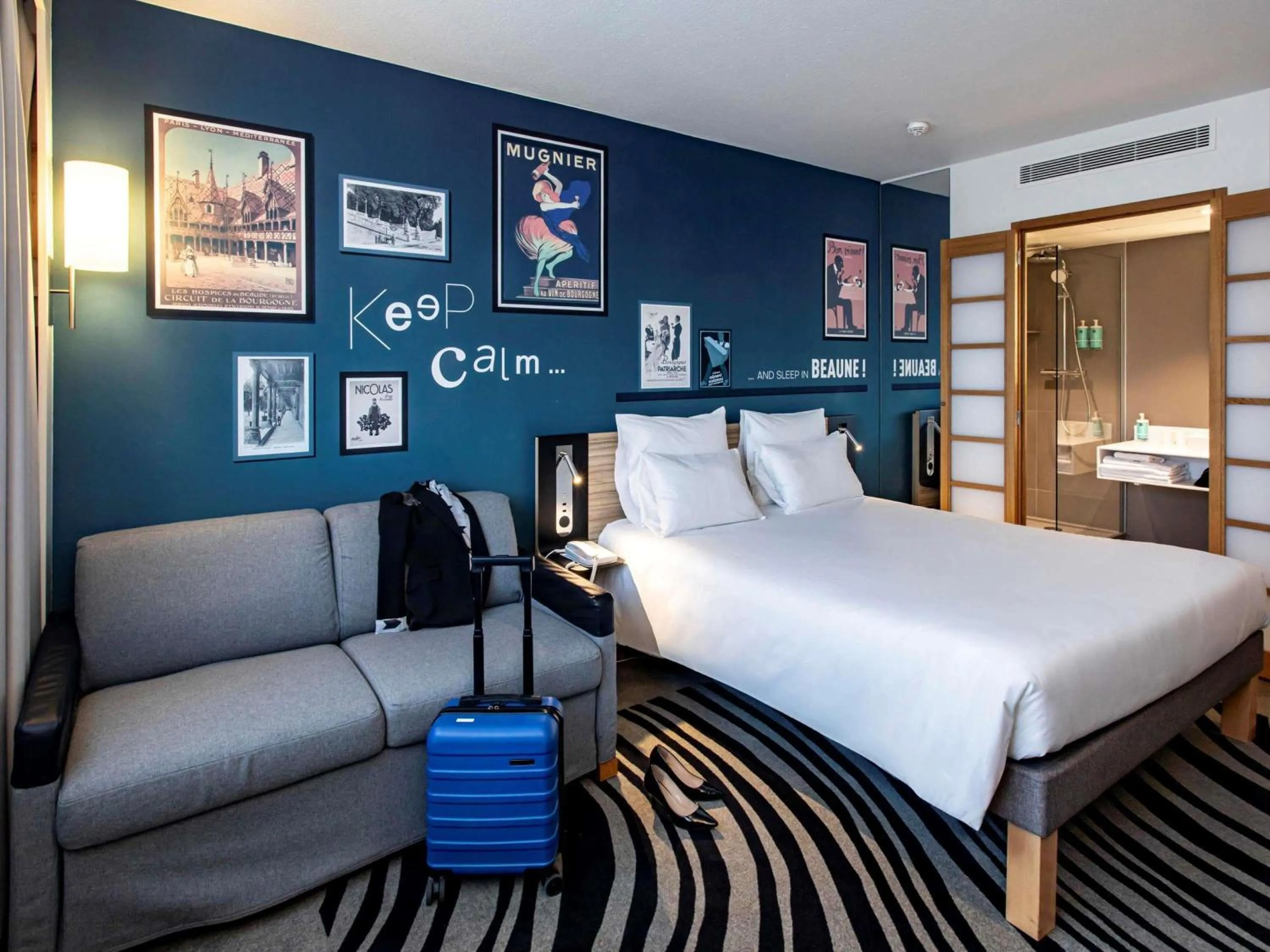 Bedroom, Bed in Novotel Beaune