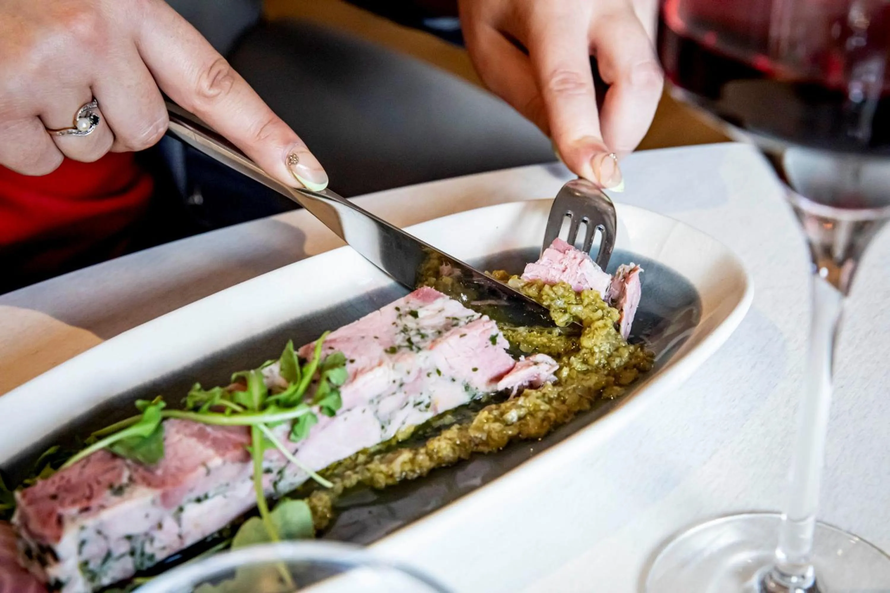 Food close-up in Novotel Beaune