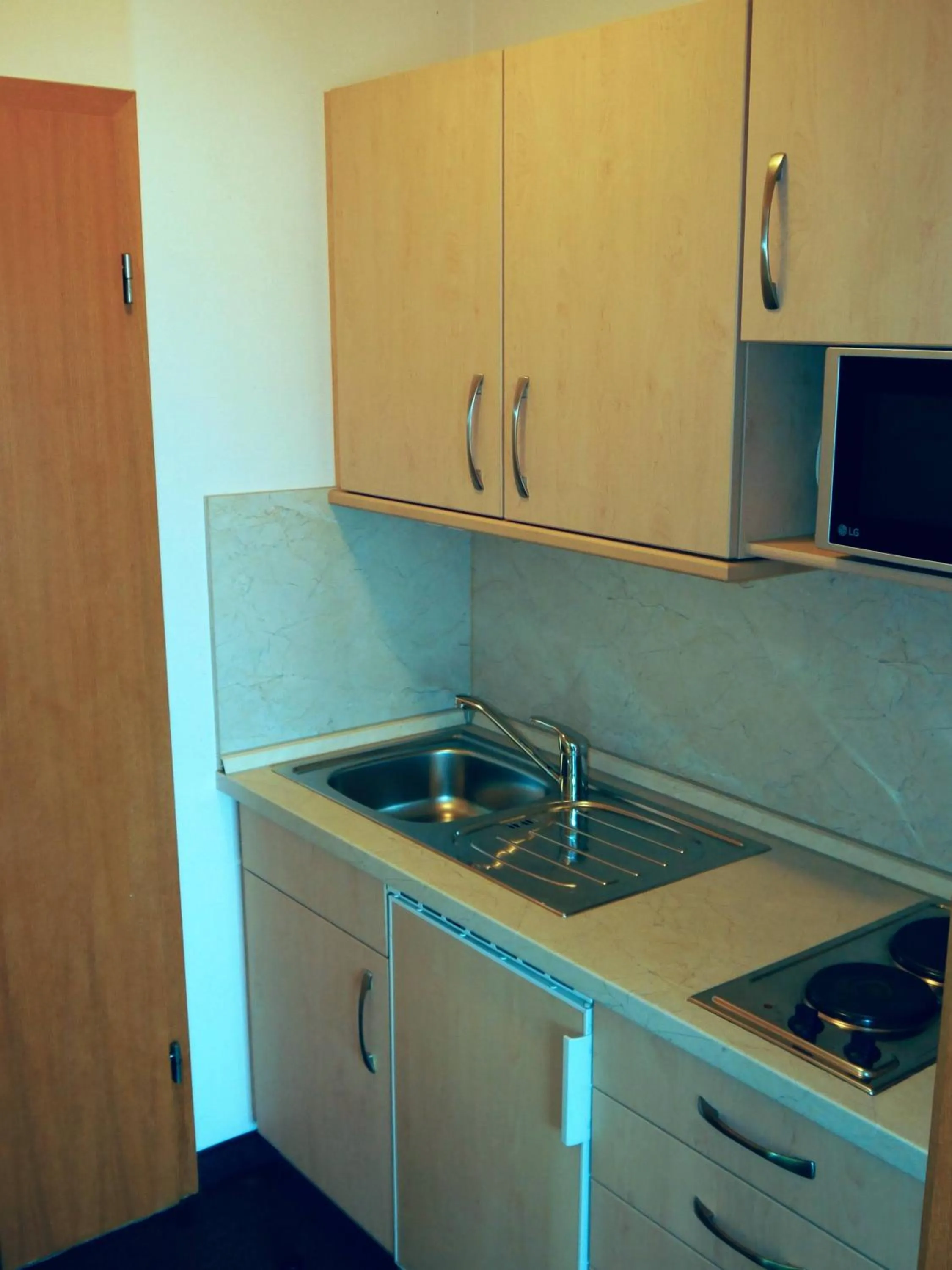 Kitchen or kitchenette in Hotel Fortuna
