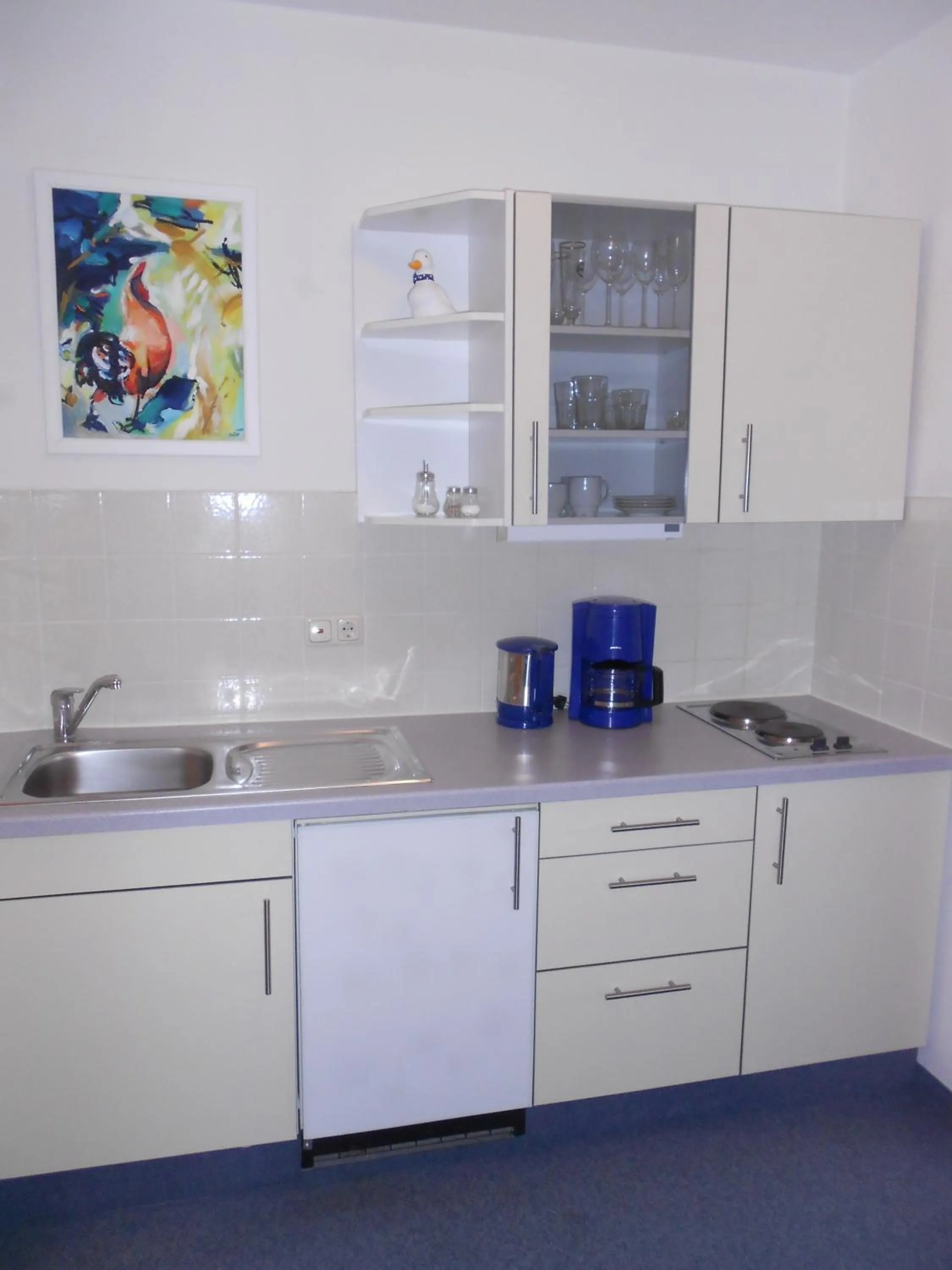 Kitchen or kitchenette in Hotel Fortuna