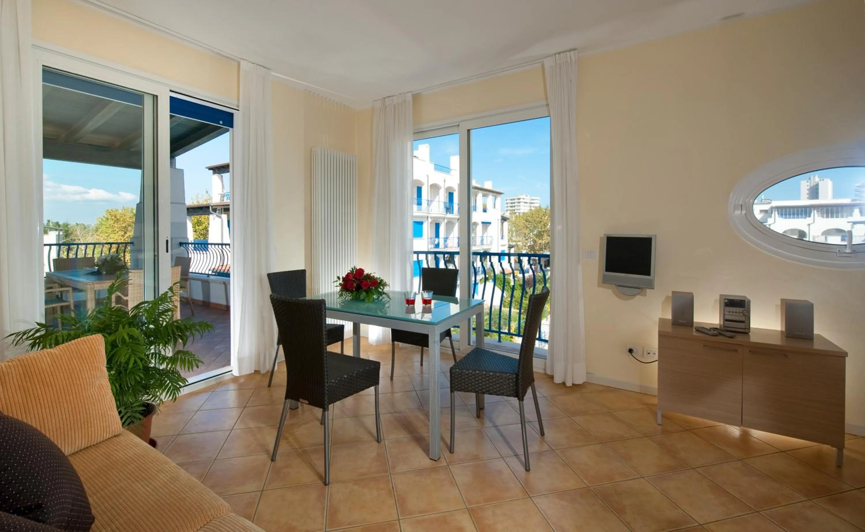 Living room in Portoverde Beach Apartments