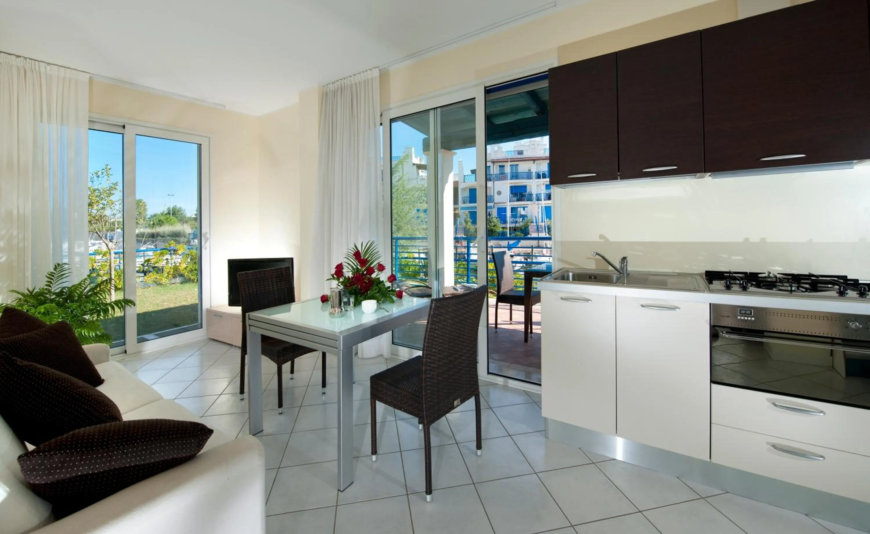 Living room in Portoverde Beach Apartments