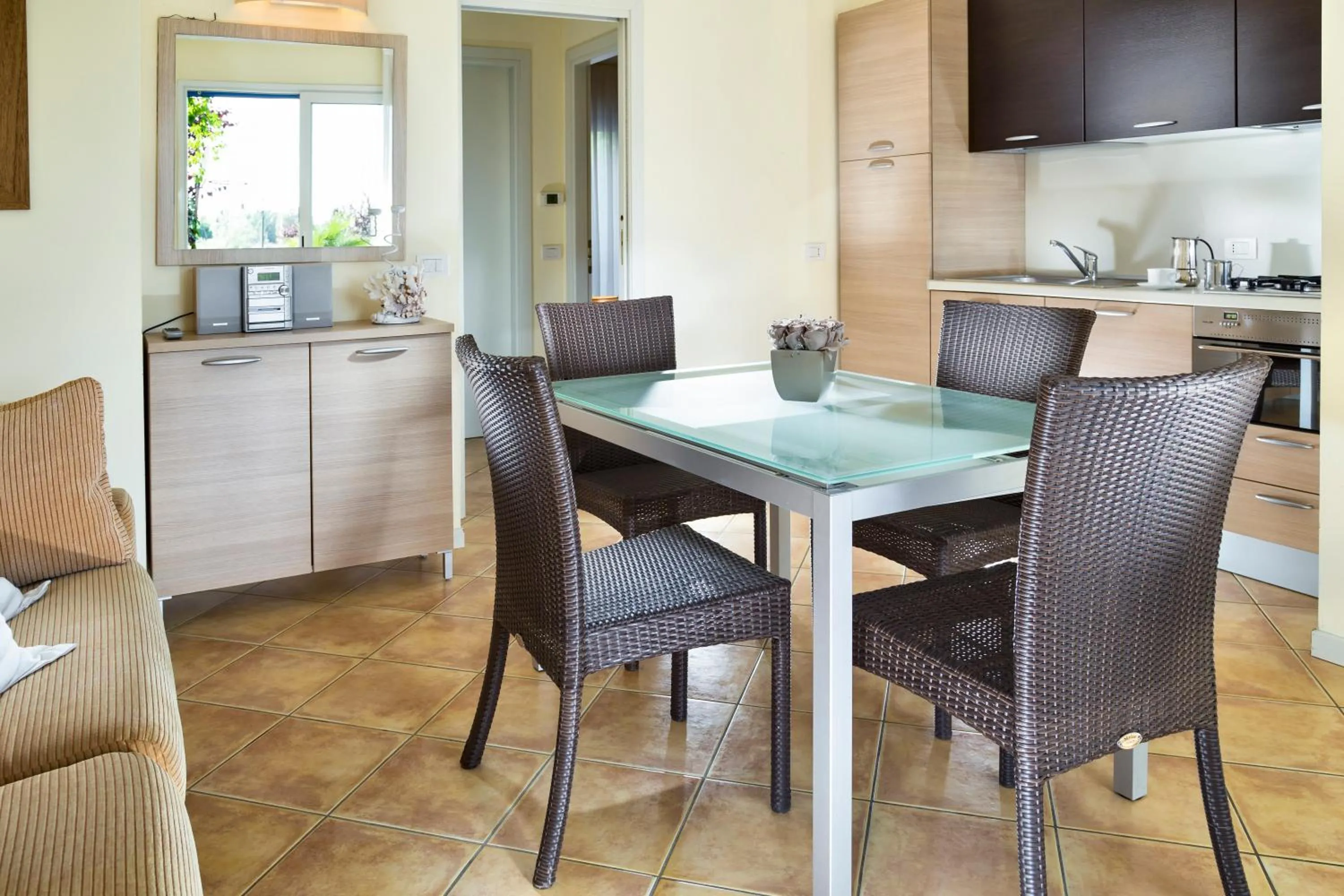 Living room in Portoverde Beach Apartments