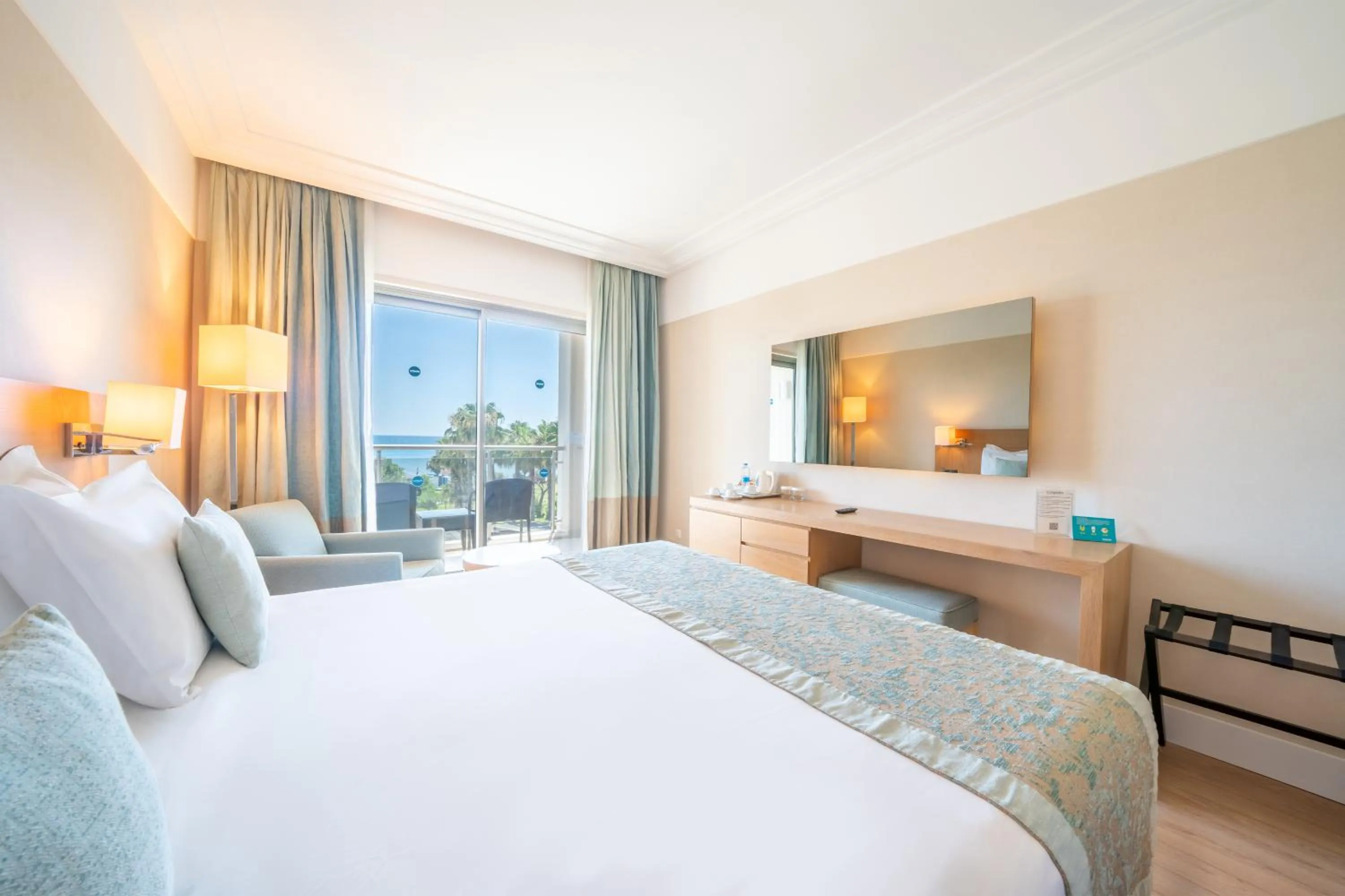 Bed in Turquoise Hotel