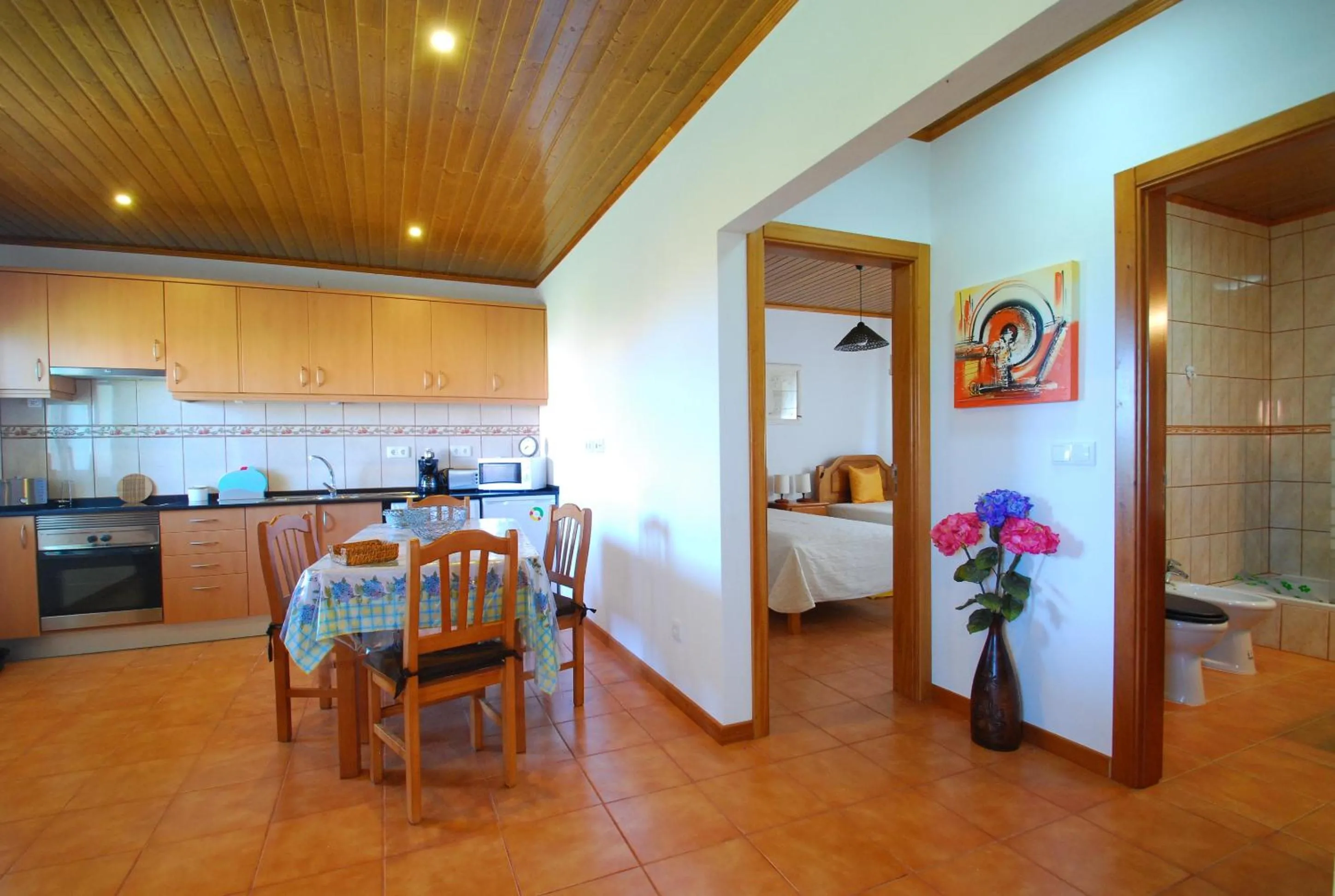 Kitchen or kitchenette in Alojamentos Flores Island