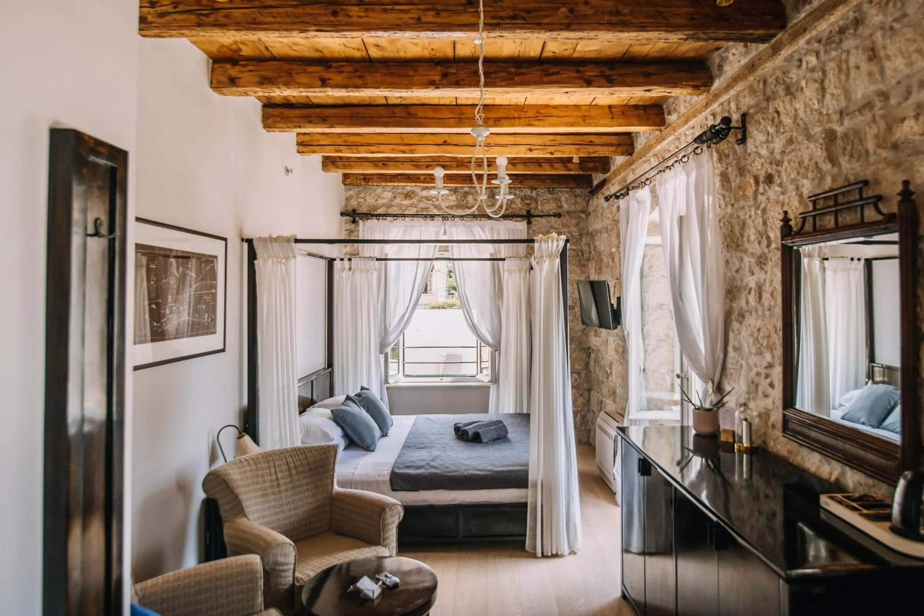 Bed in Villa Allure of Dubrovnik