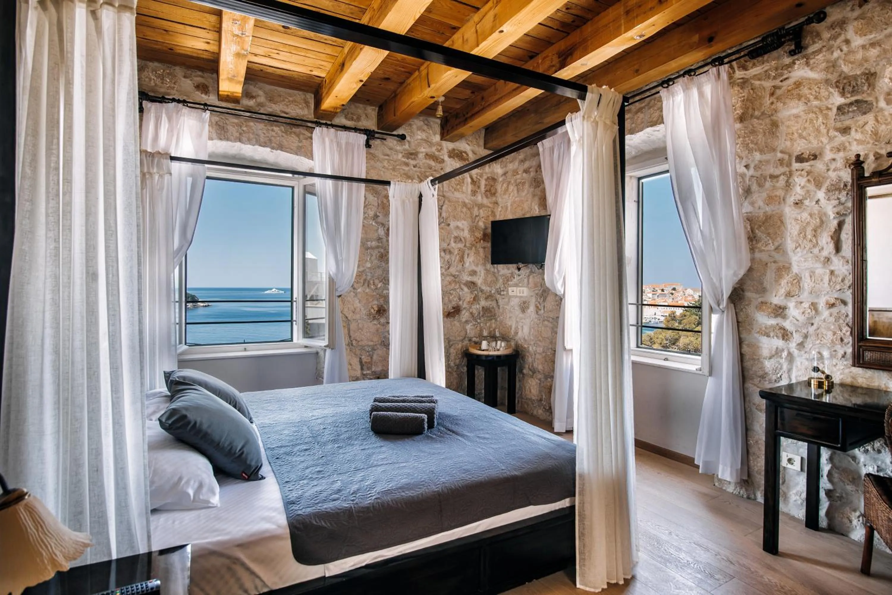 Bed in Villa Allure of Dubrovnik