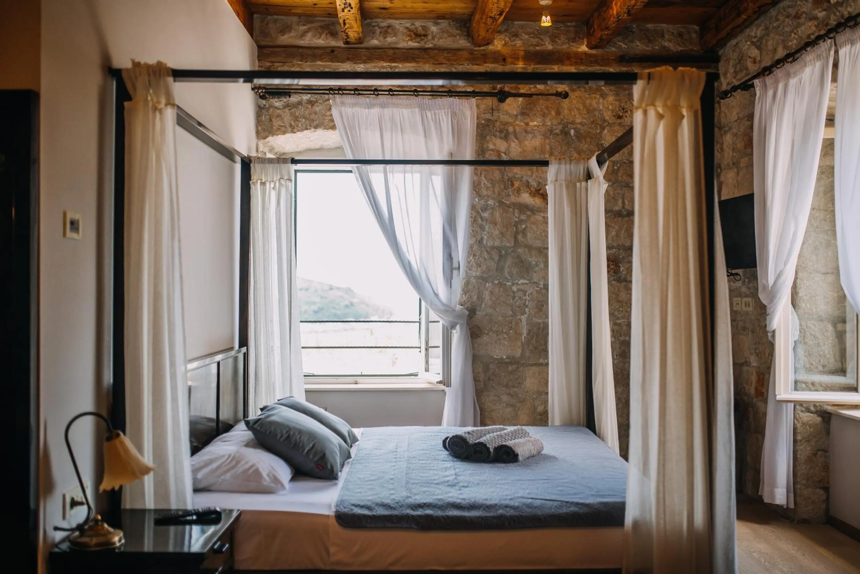 Bed in Villa Allure of Dubrovnik