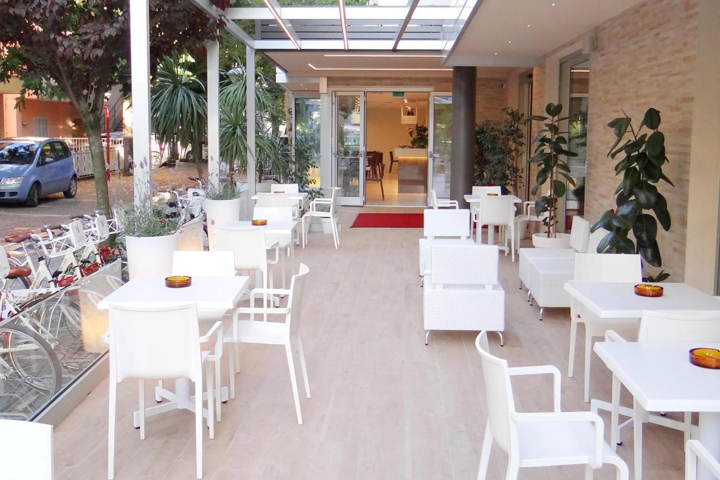 Patio in Hotel Aquila D'Oro