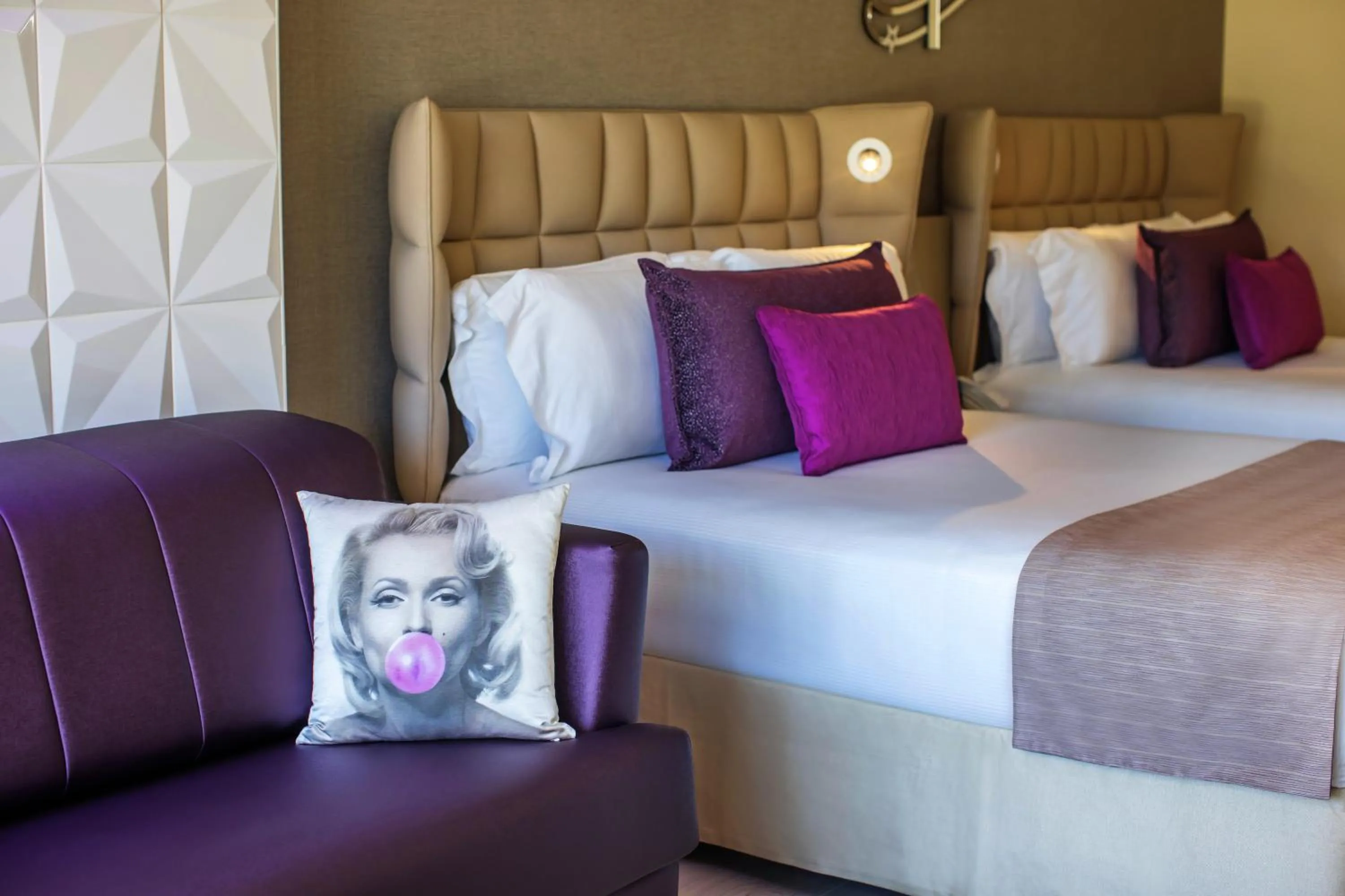 Bedroom, Bed in Planet Hollywood Cancun Adult Scene by Royalton, An Autograph Collection All-Inclusive Resort - Adults Only