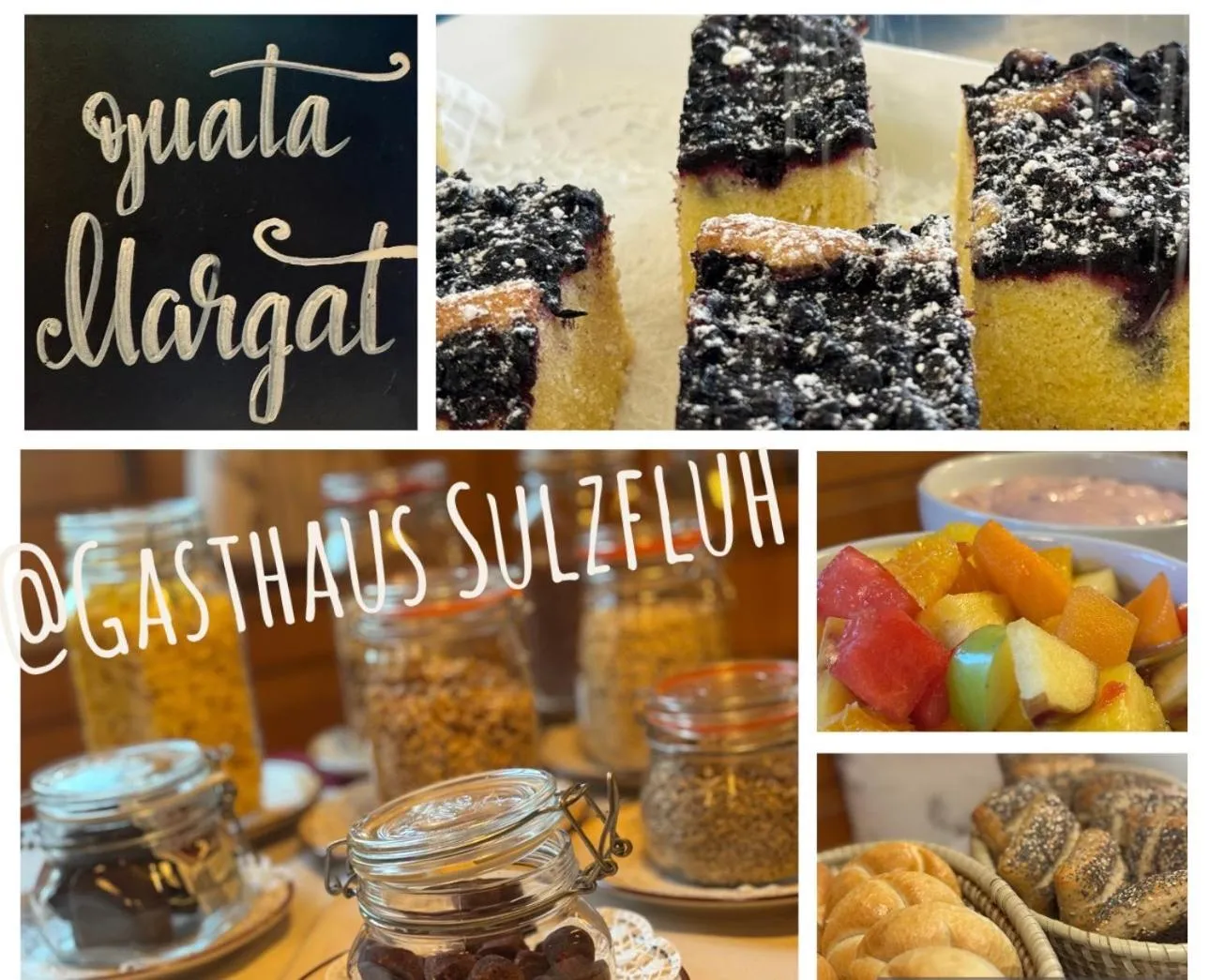 Breakfast in Gasthaus Sulzfluh