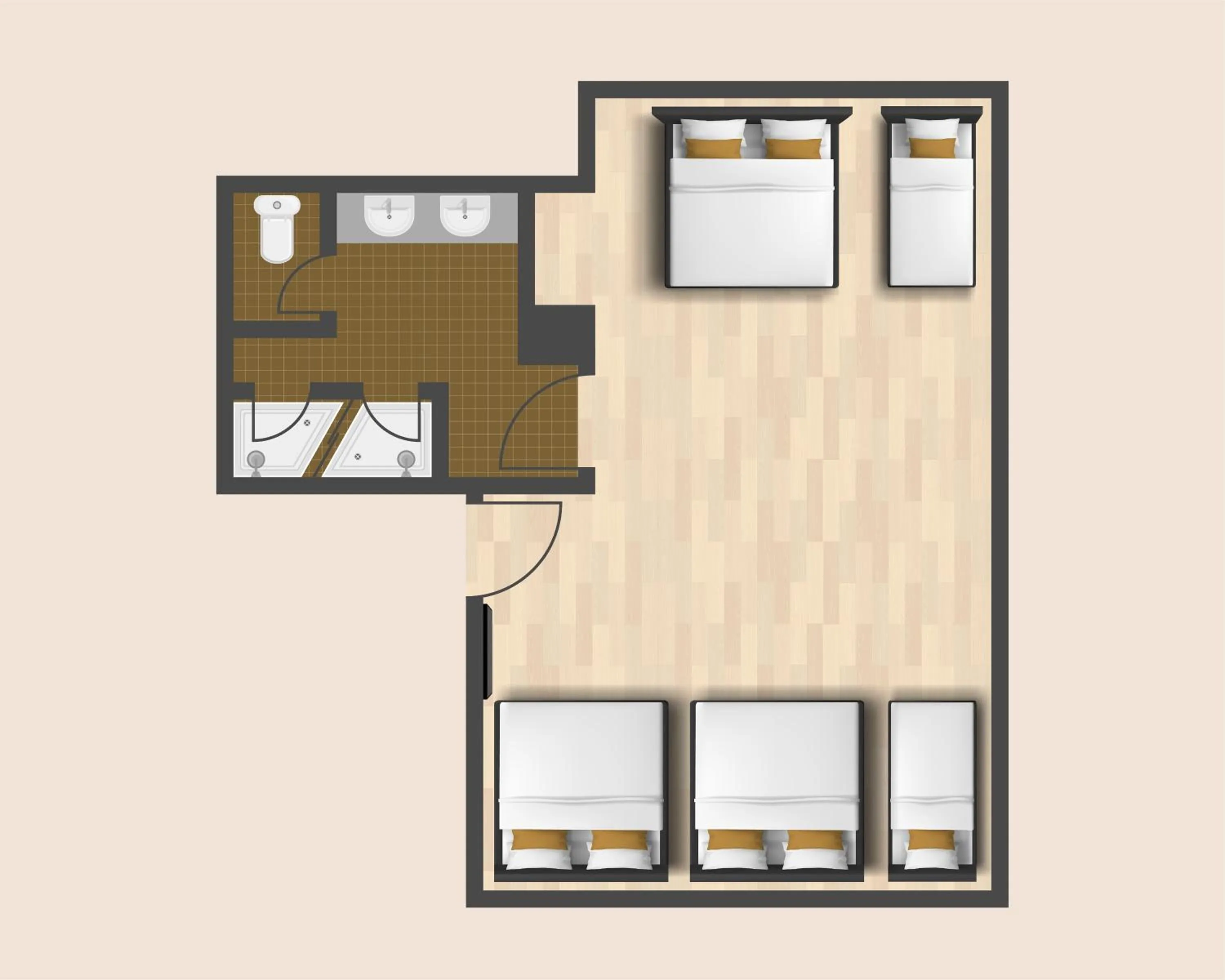 Floor plan in Gasthaus Sulzfluh