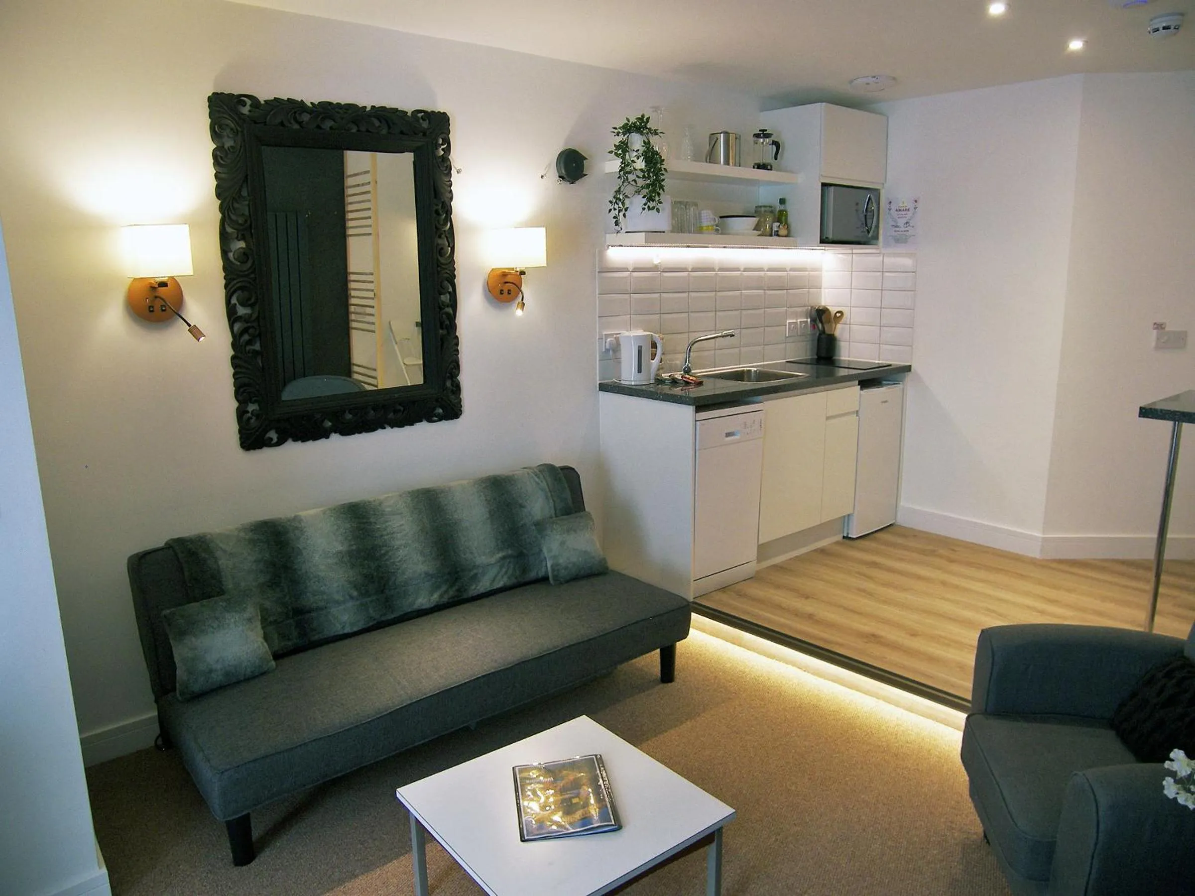 Living room in Beaverhall Apartments