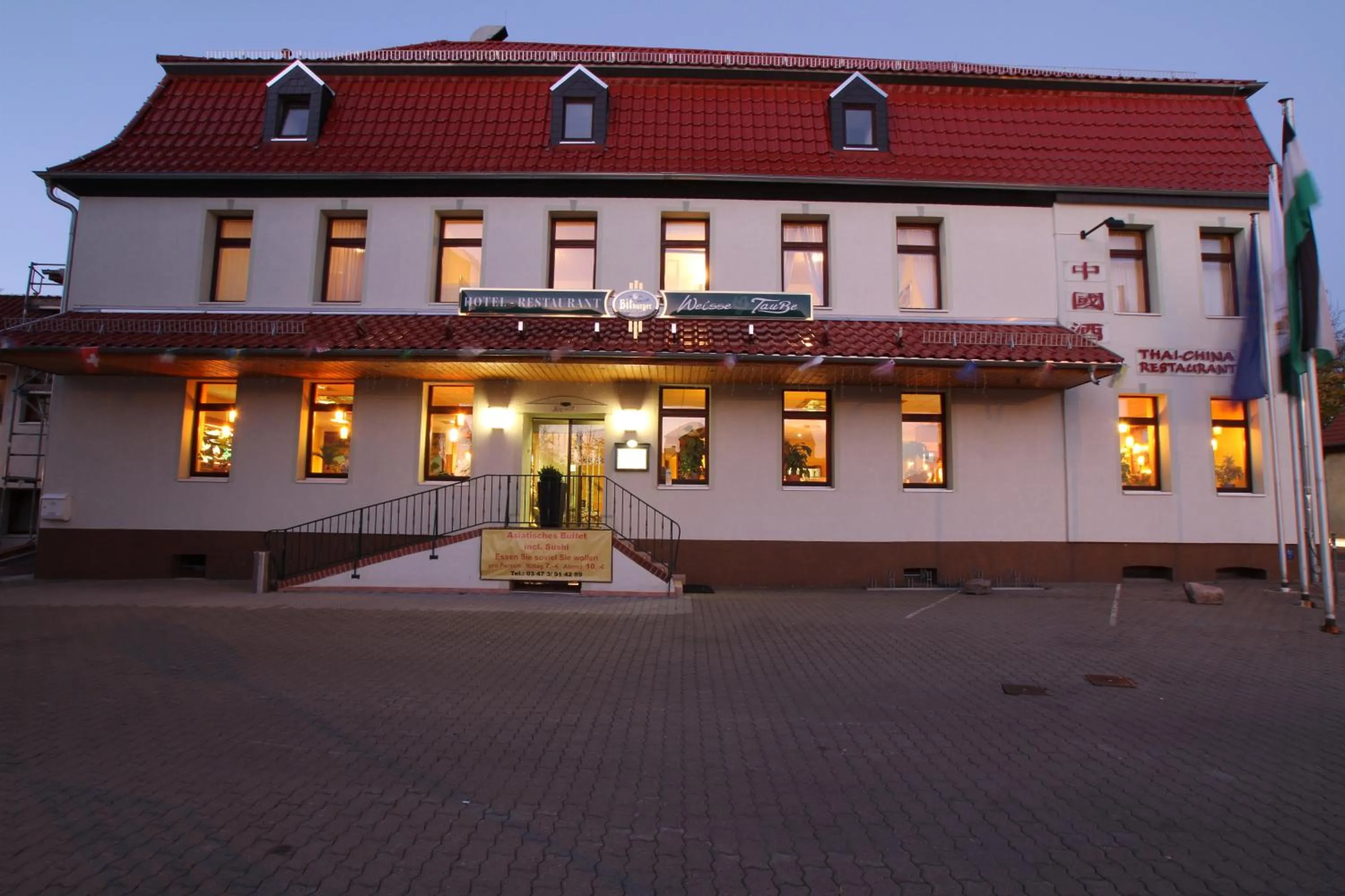 Property building in Hotel Weisse Taube