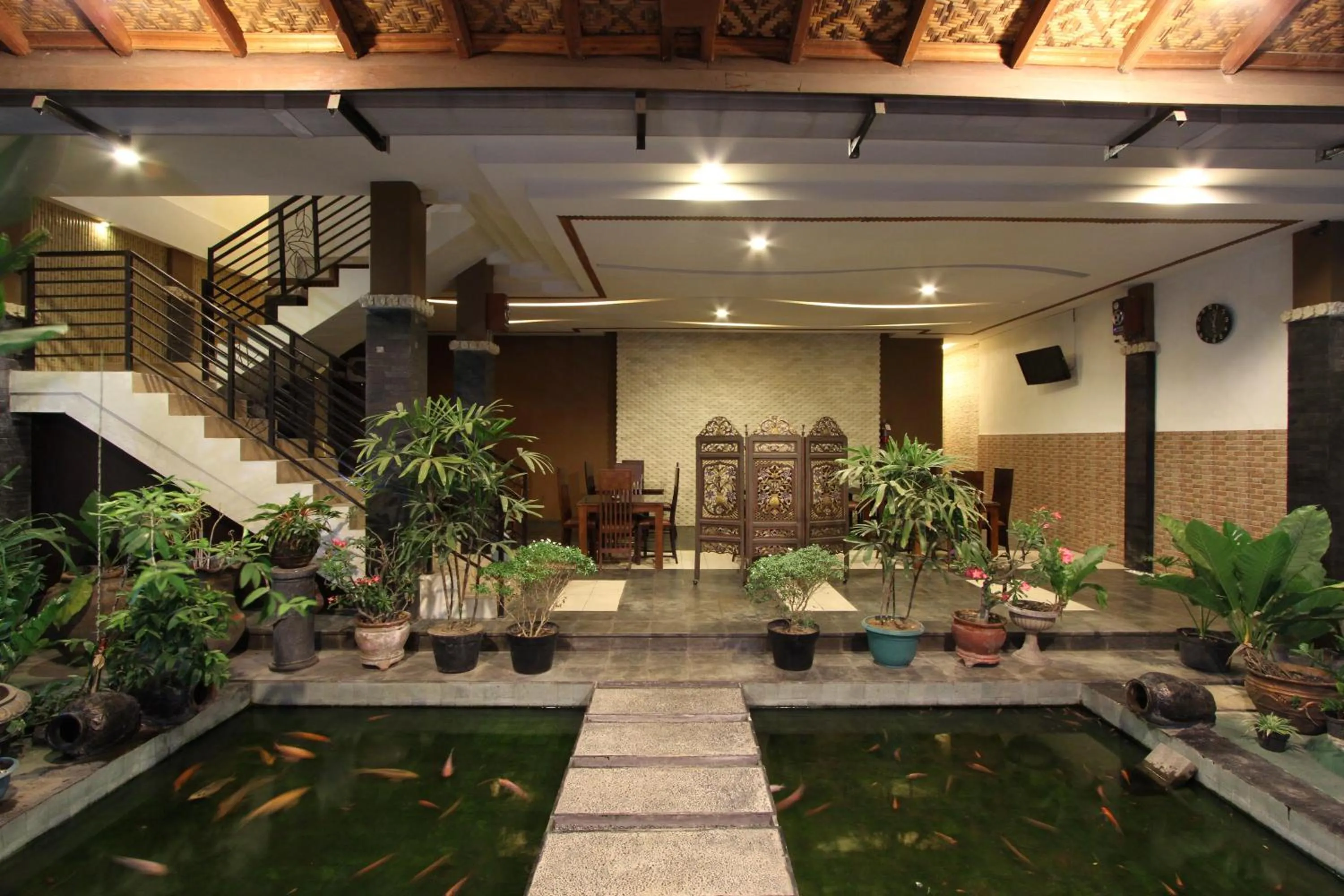 Garden view in griya desa hotel & pool