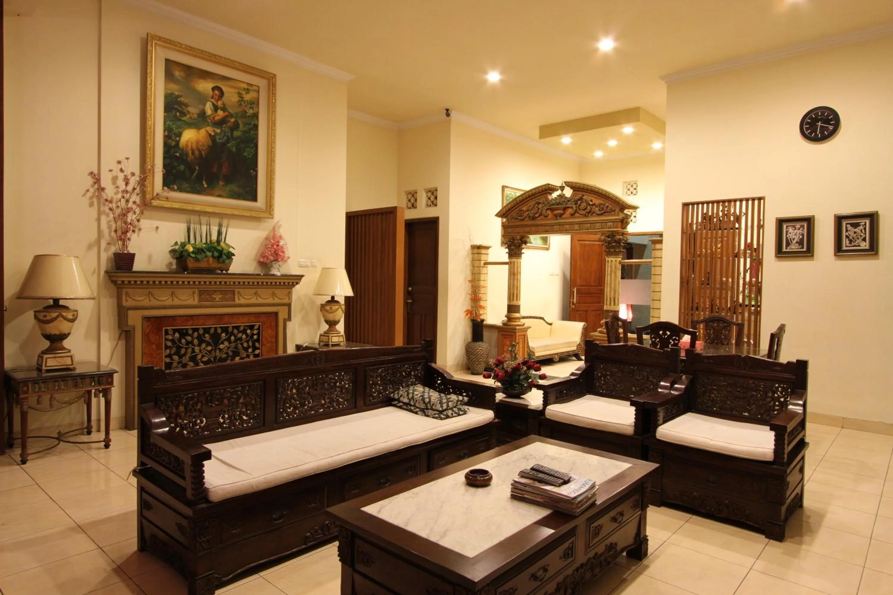 Living room in griya desa hotel & pool