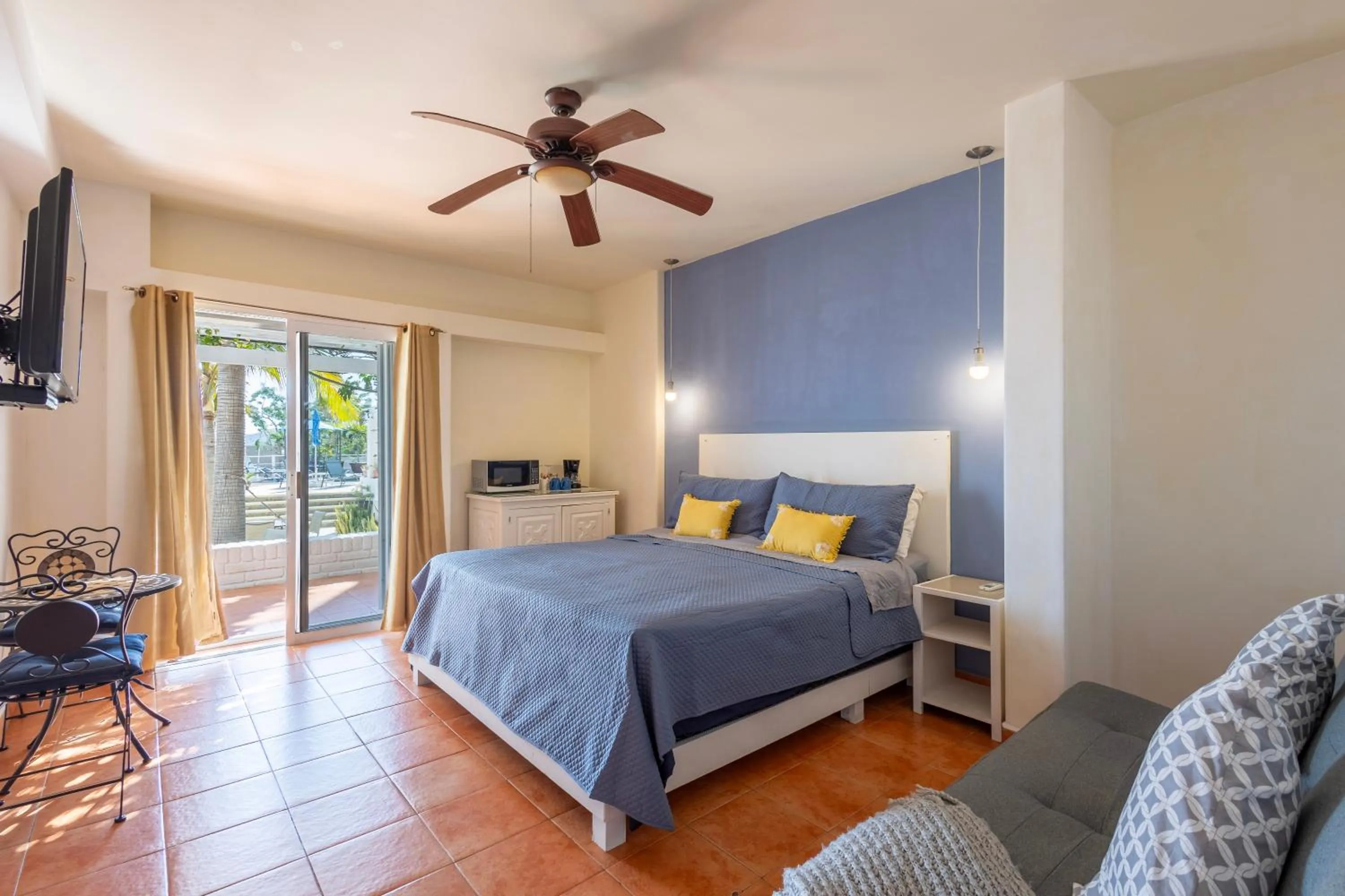 Bed in MariaMar Suites